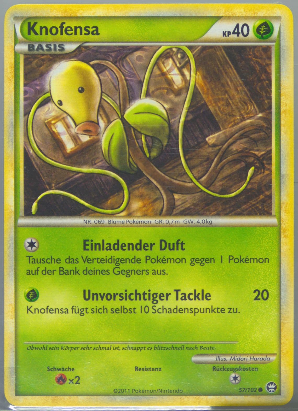 Knofensa (57) 2011 Pokemon German Heartgold & Soulsilver Triumphant