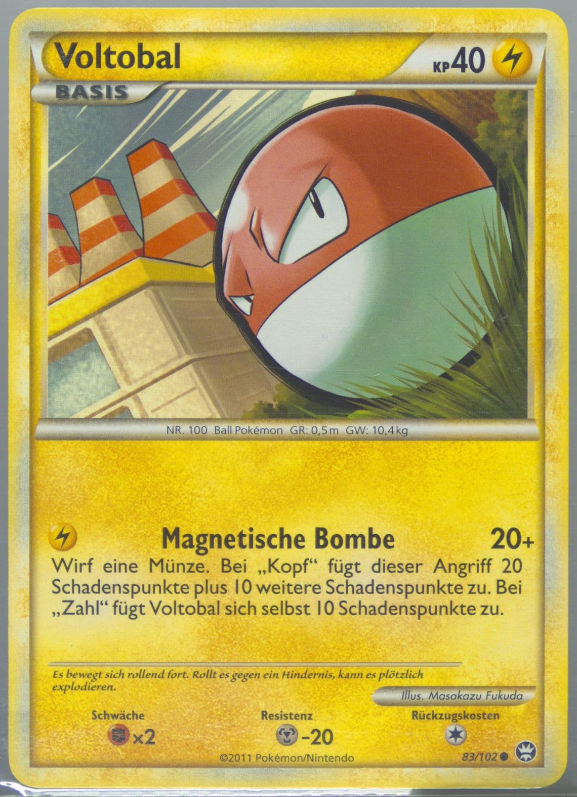 Voltobal (83) 2011 Pokemon German Heartgold & Soulsilver Triumphant