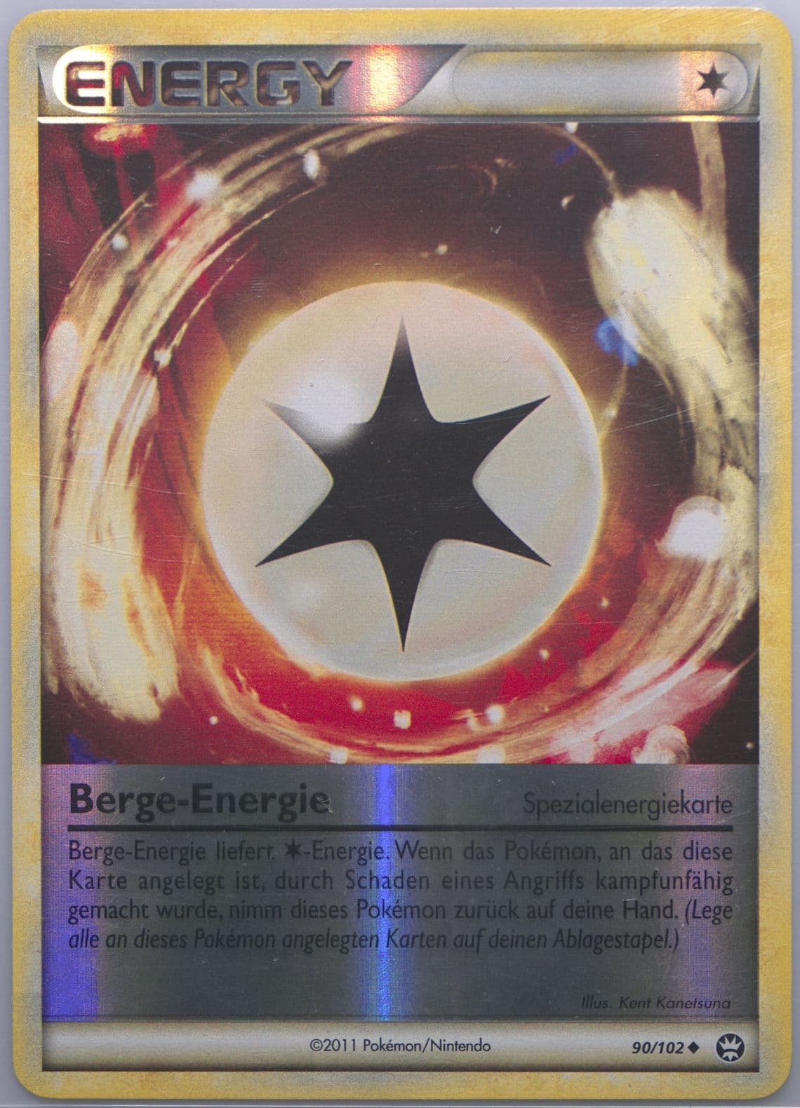 Berge-Energie-Reverse Foil (90) 2011 Pokemon German Heartgold & Soulsilver Triumphant