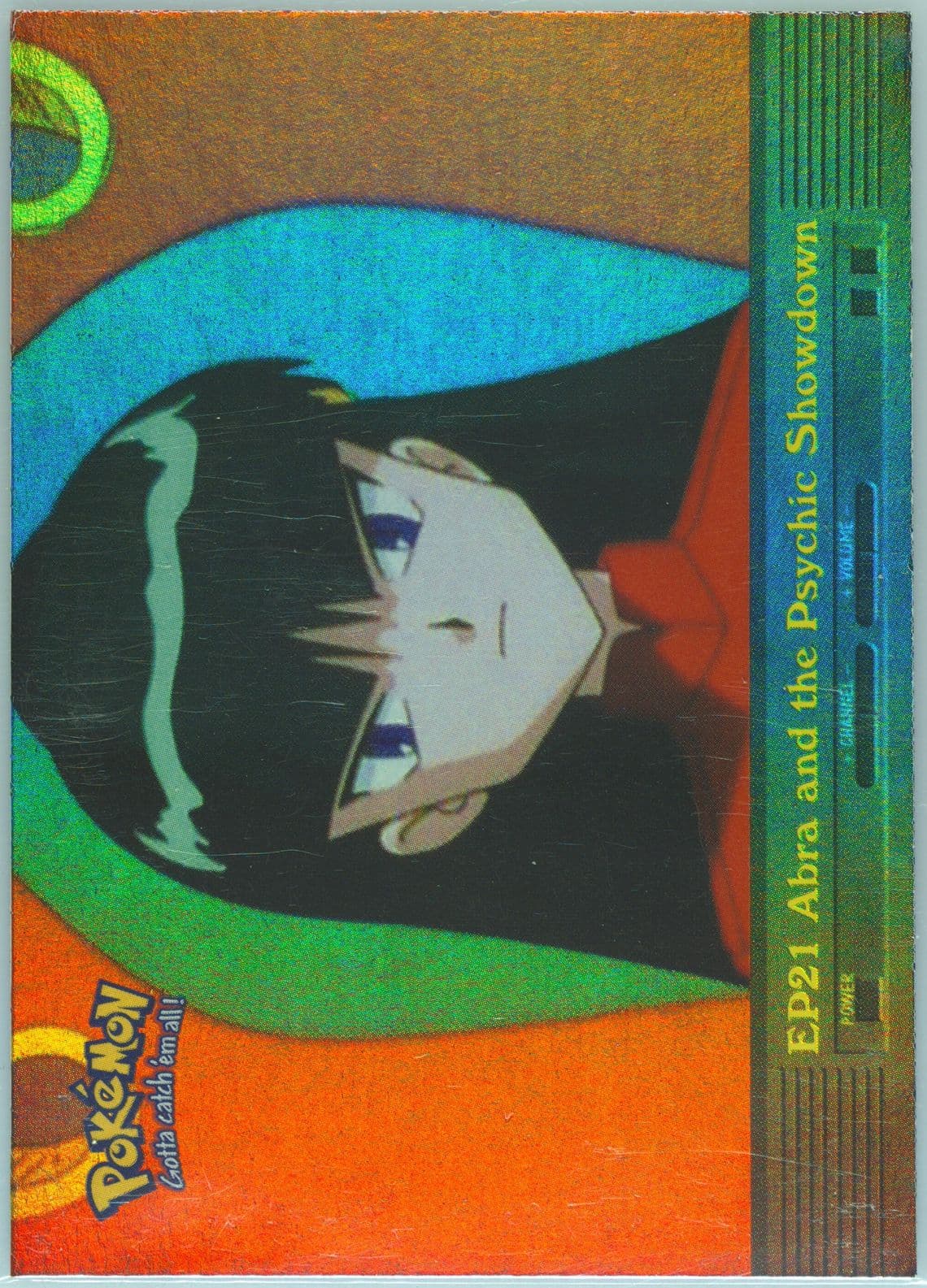 Abra and the Psychic Showdown Rainbow Foil (EP21) 2000 Topps Pokemon TV Animation Series 2 Episode Cards