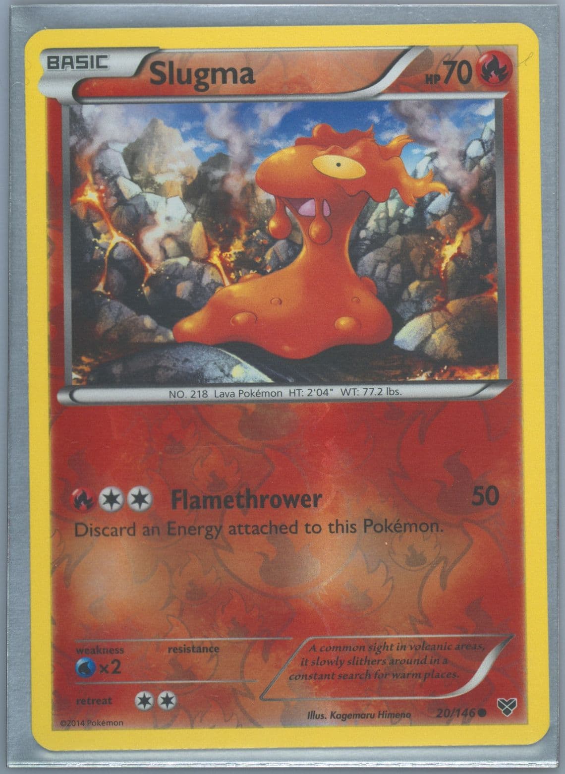 Slugma-Reverse Foil (20) 2014 Pokemon XY
