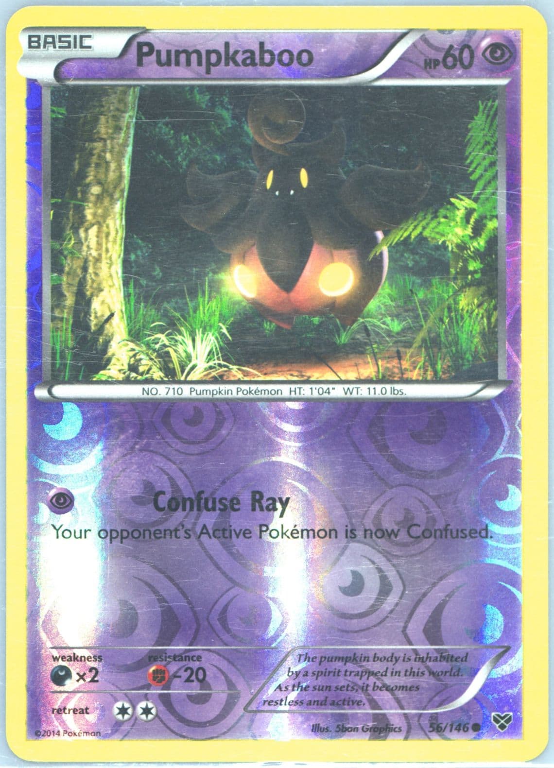 Pumpkaboo-Reverse Foil (56) 2014 Pokemon XY