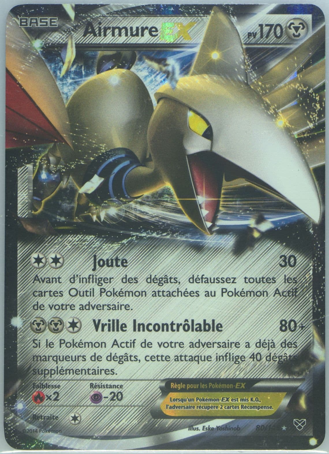 Airmure EX French (80) 2014 Pokemon XY