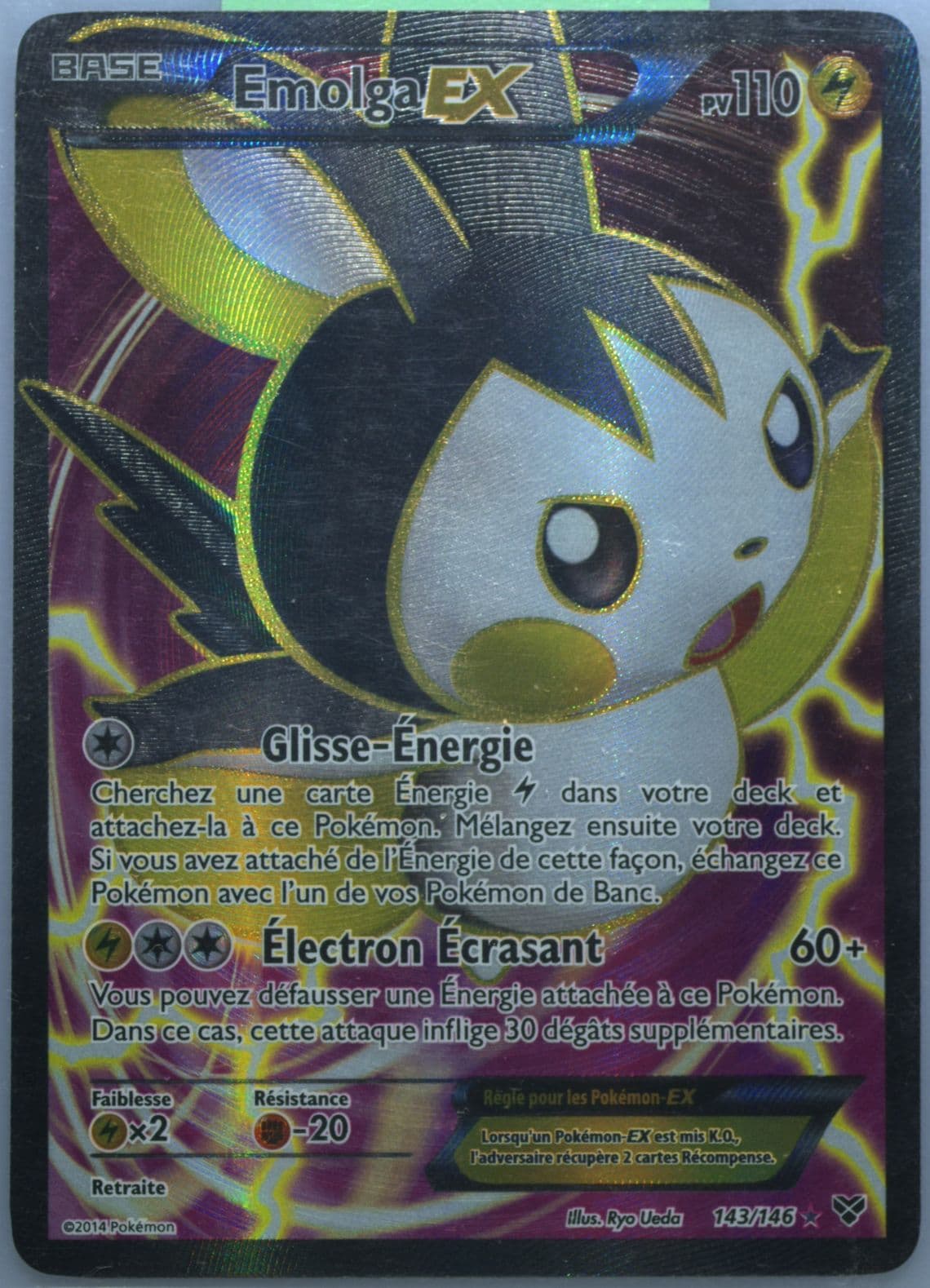 Full Art/Emolga EX French (143) 2014 Pokemon XY