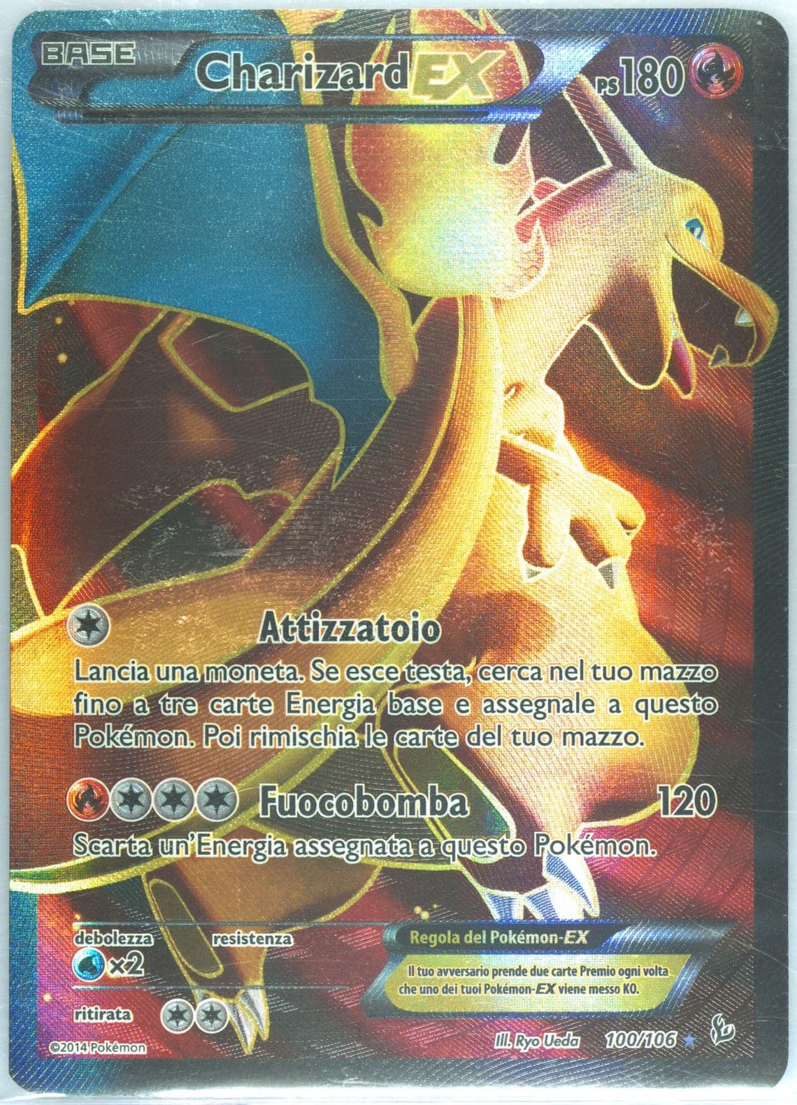 Full Art/Charizard EX Italian (100) 2014 Pokemon XY Flashfire