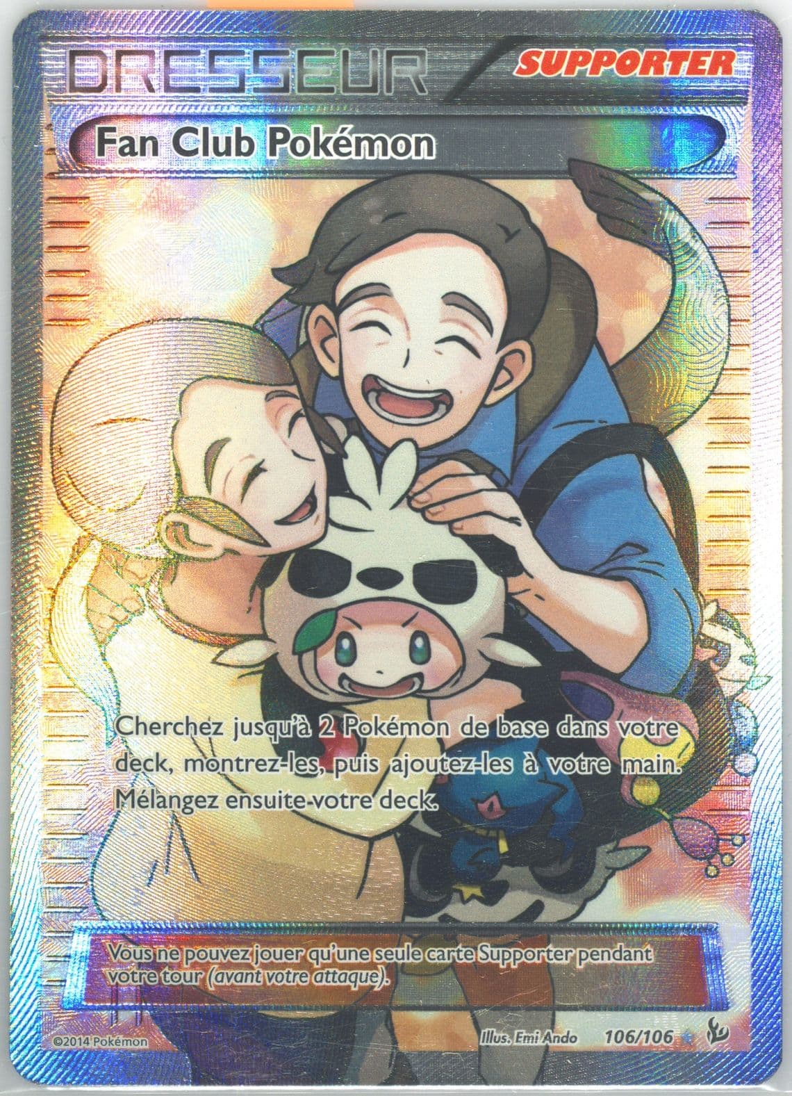 Full Art/Fan Club Pokemon French (106) 2014 Pokemon XY Flashfire