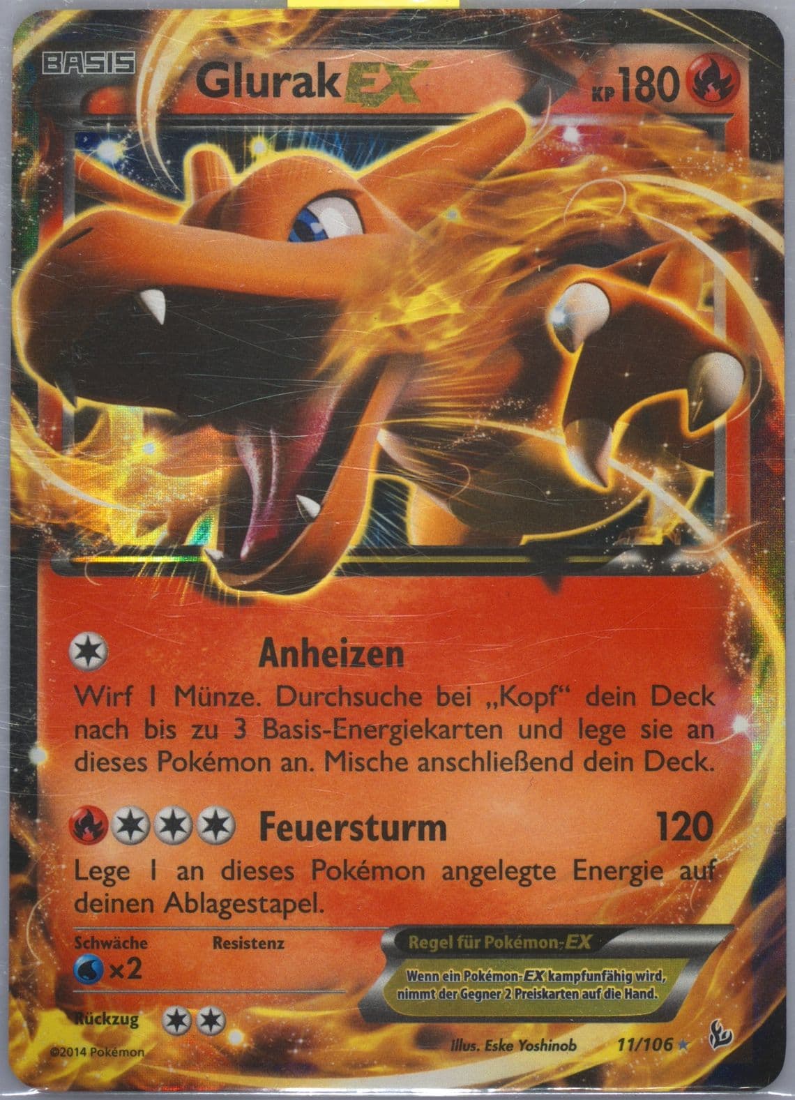 Glurak EX German (11) 2014 Pokemon XY Flashfire
