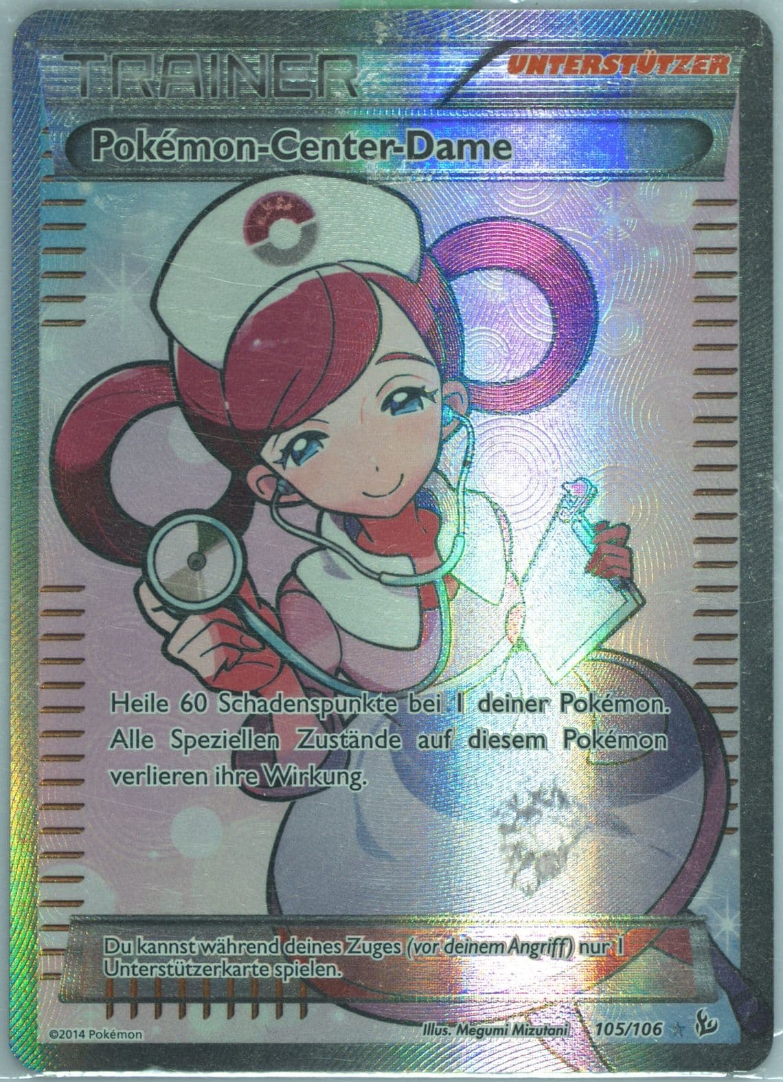 Full Art/Pokemon-Center-Dame German (105) 2014 Pokemon XY Flashfire