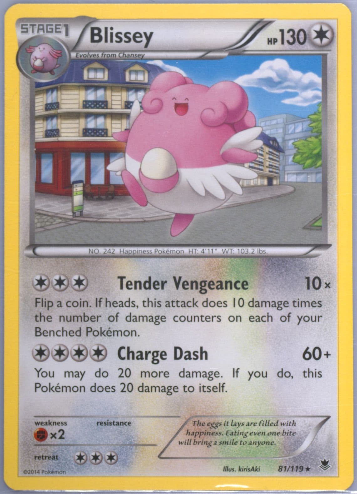 Blissey (81) 2014 Pokemon XY Phantom Forces