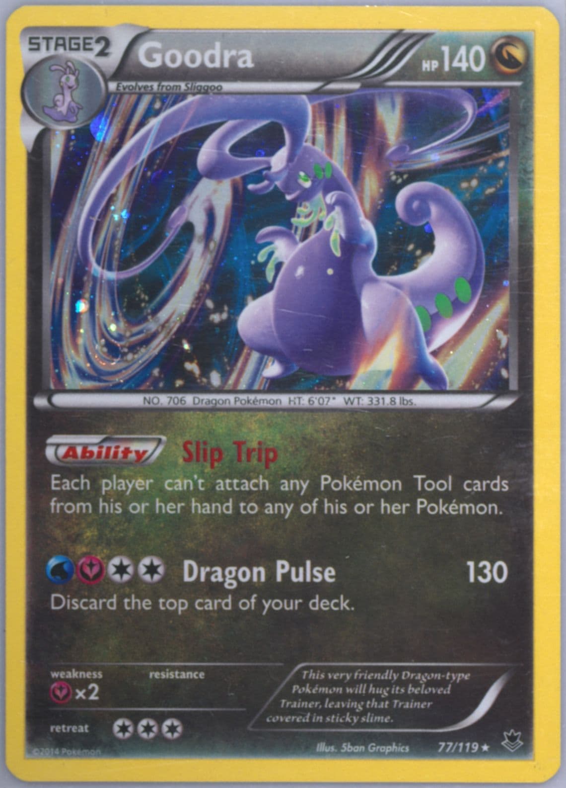 Goodra-Holo Cosmos (77) 2014 Pokemon XY Phantom Forces