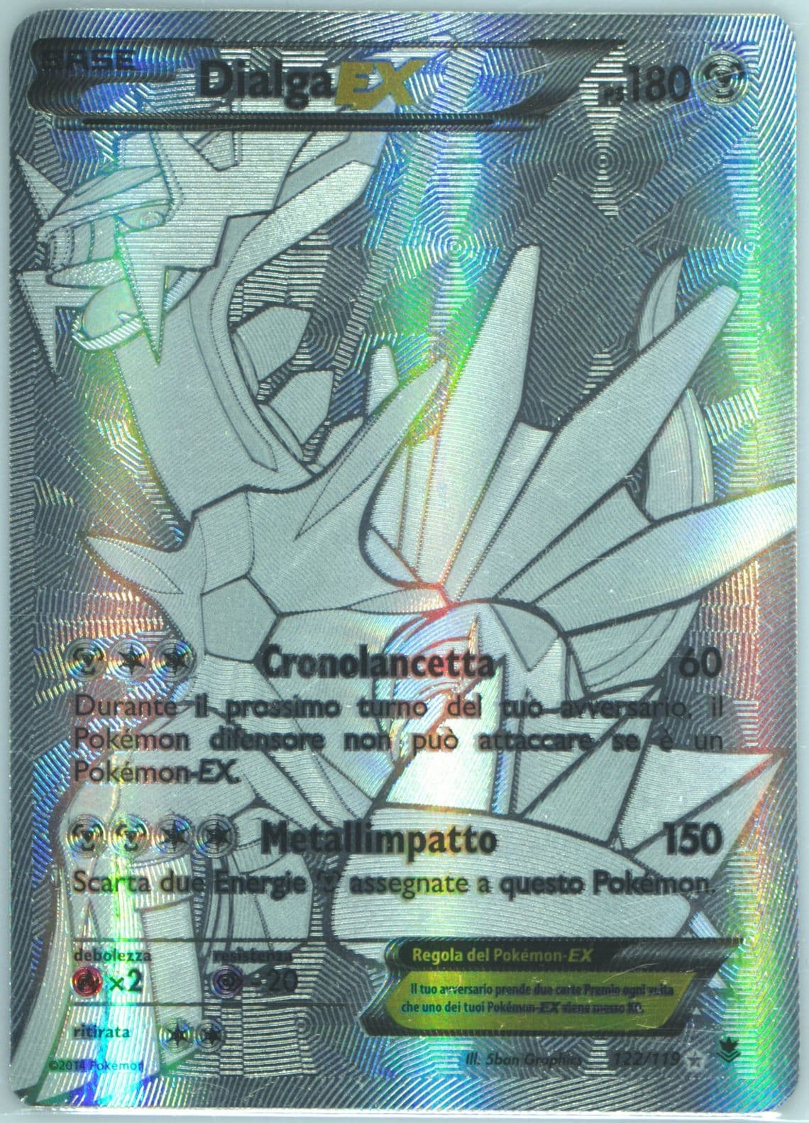 Full Art/Dialga EX Italian (122) 2014 Pokemon XY Phantom Forces