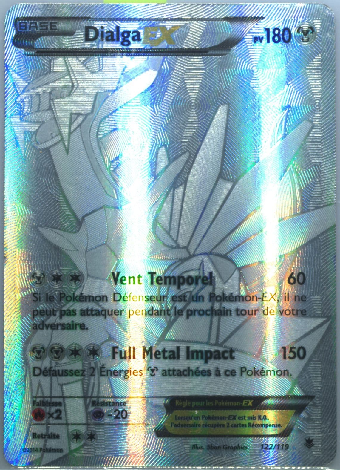 Full Art/Dialga EX French (122) 2014 Pokemon XY Phantom Forces