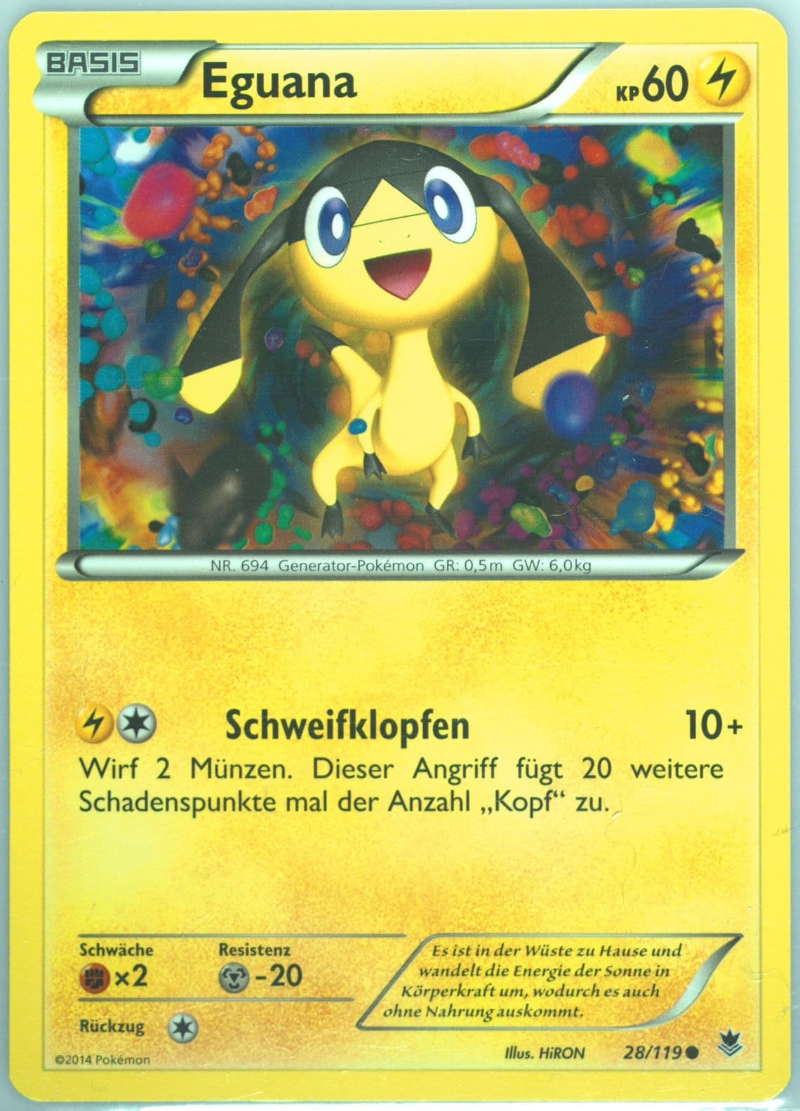 Eguana German (28) 2014 Pokemon XY Phantom Forces