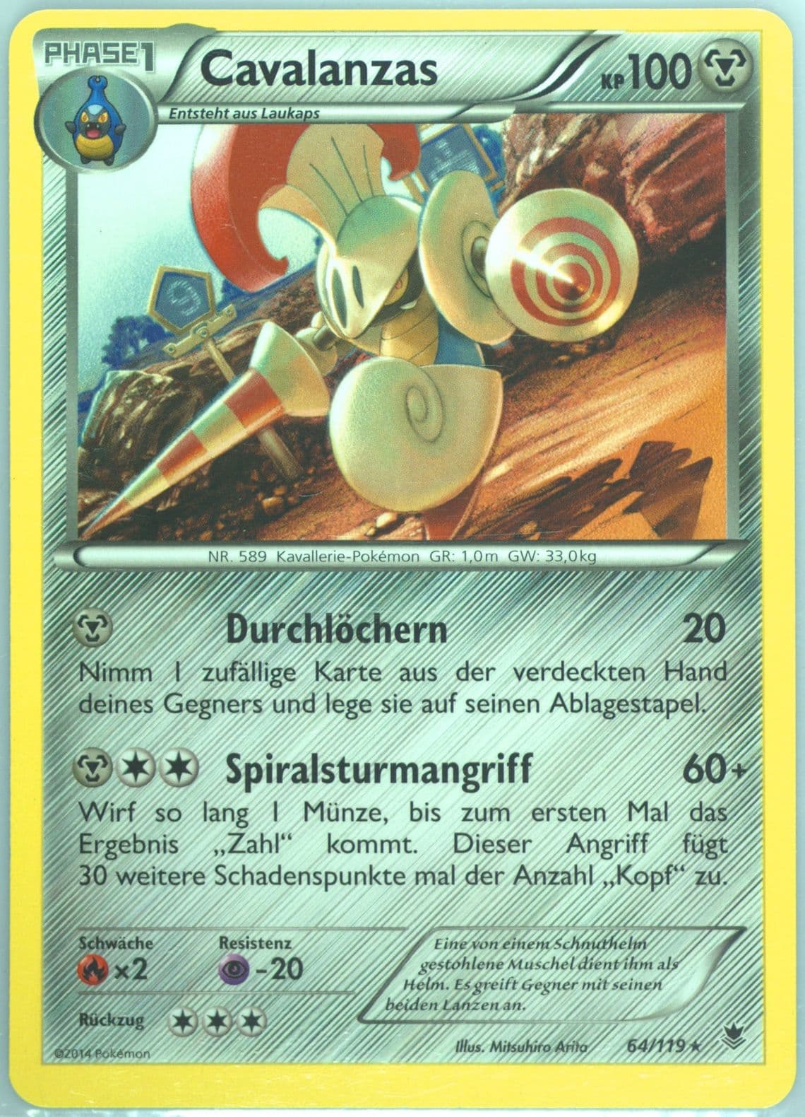 Cavalanzas German (64) 2014 Pokemon XY Phantom Forces