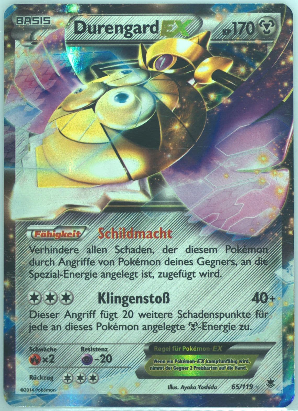 Durengard EX German (65) 2014 Pokemon XY Phantom Forces