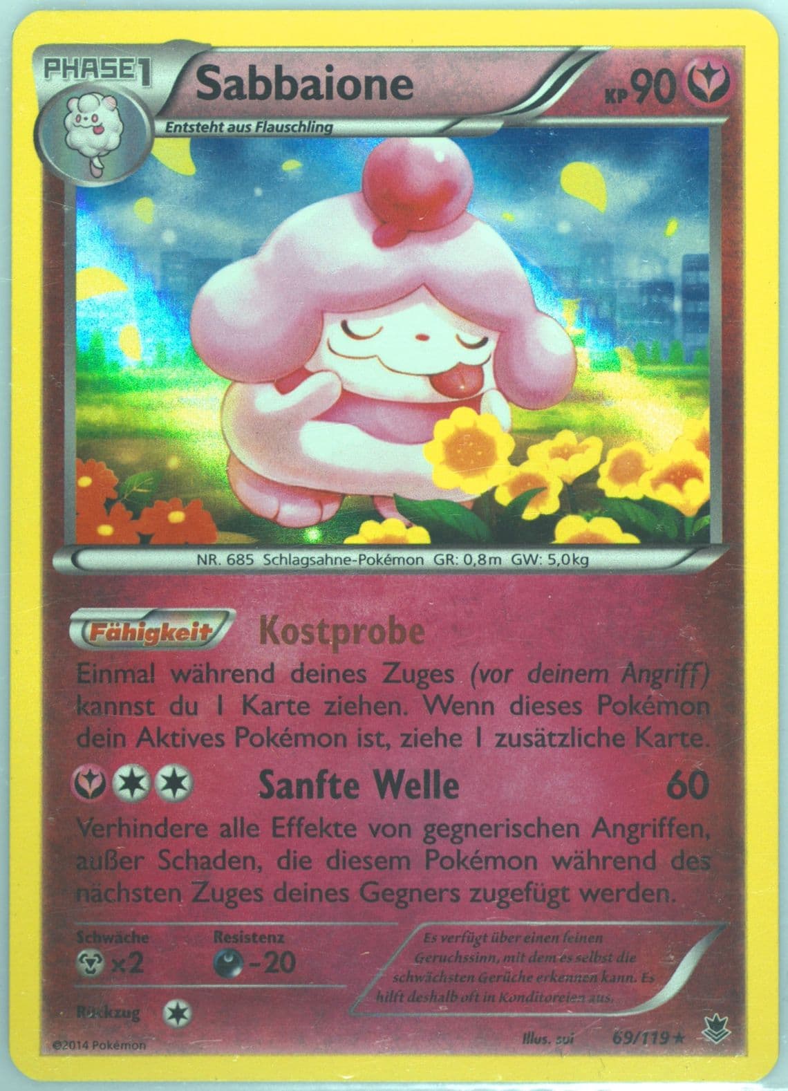 Sabbaione-Holo German (69) 2014 Pokemon XY Phantom Forces