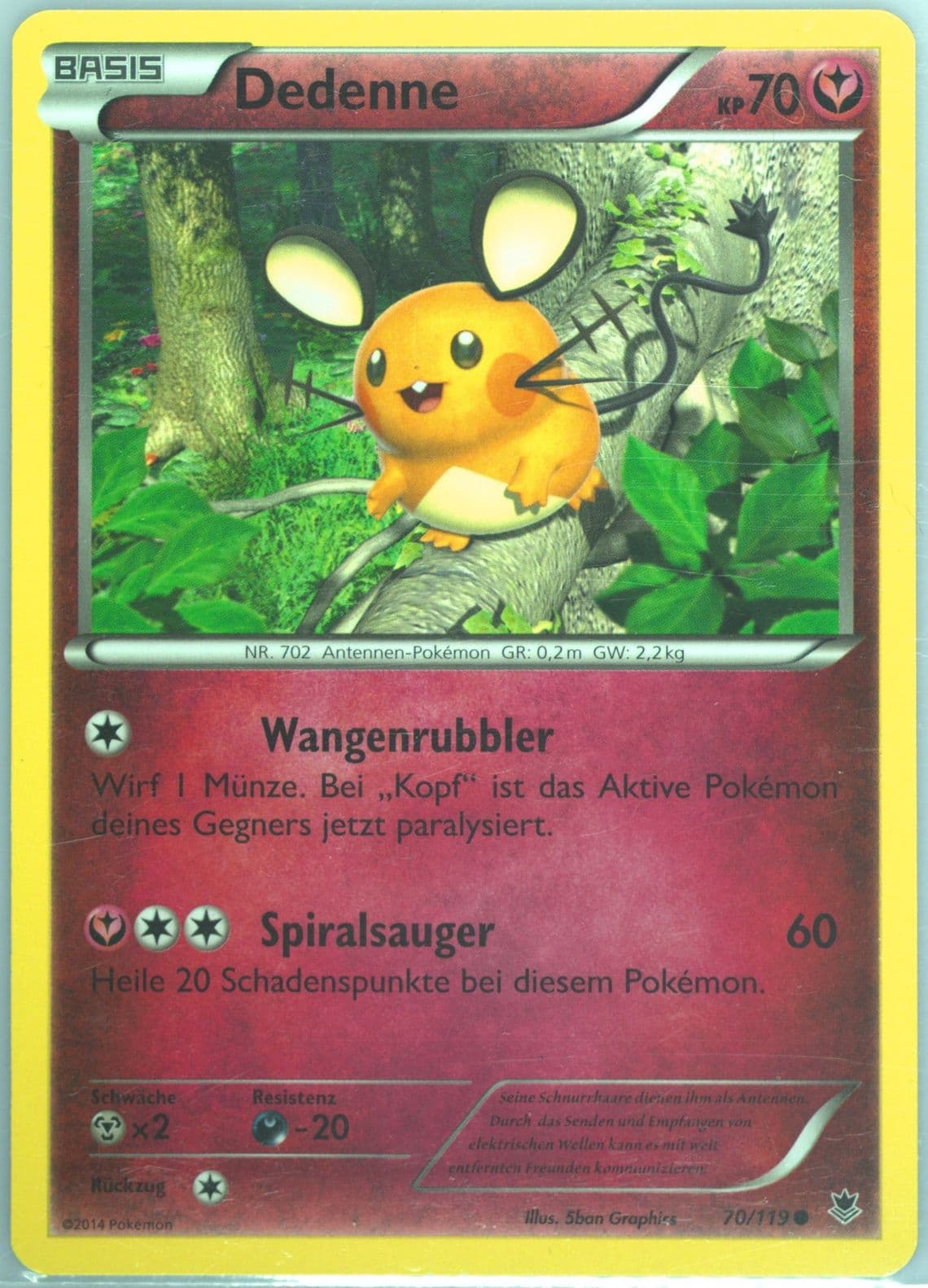 Dedenne German (70) 2014 Pokemon XY Phantom Forces