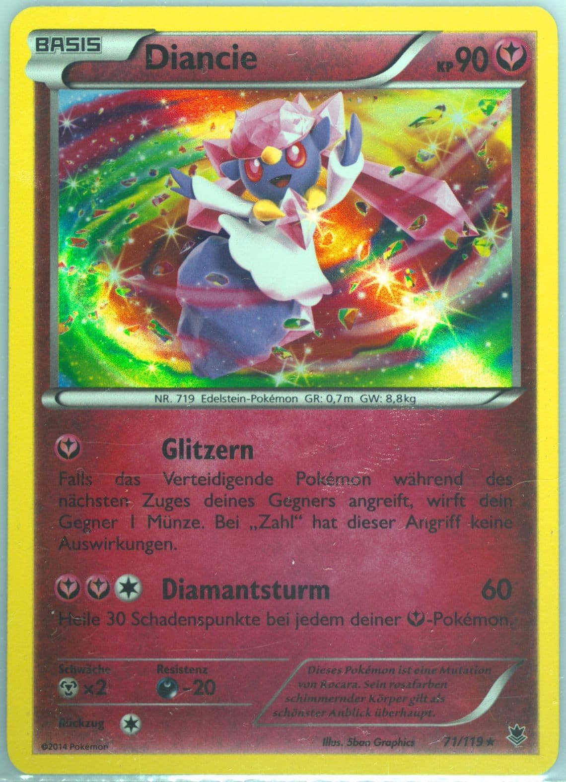 Diancie German (71) 2014 Pokemon XY Phantom Forces
