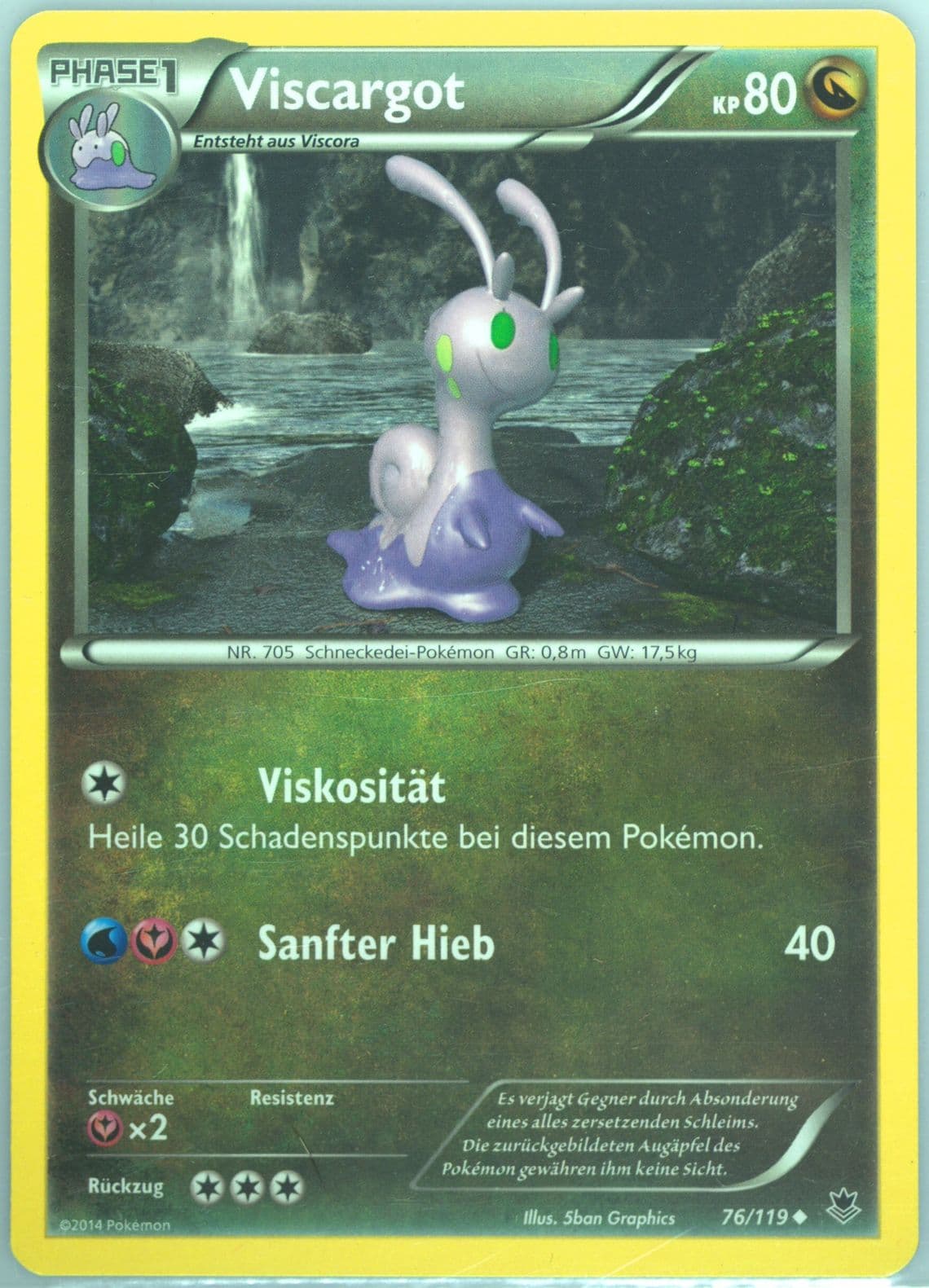 Viscargot German (76) 2014 Pokemon XY Phantom Forces