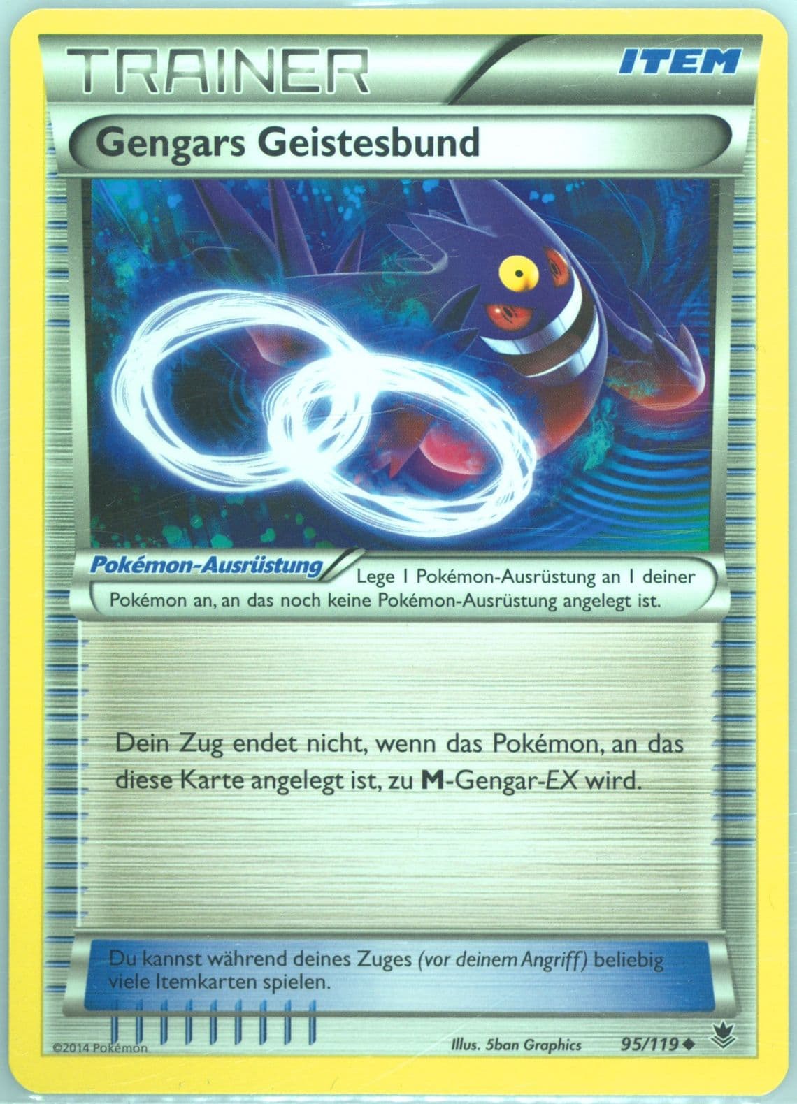 Gengars Geistesbund German (95) 2014 Pokemon XY Phantom Forces