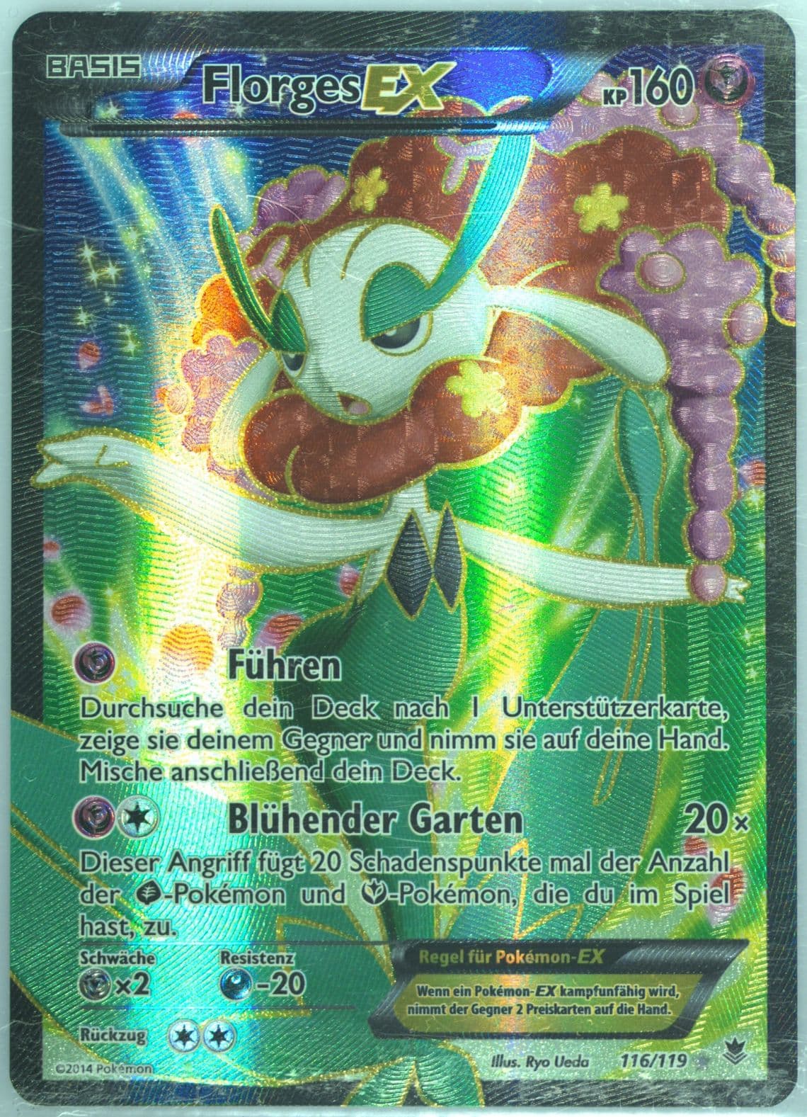 Full Art/Florges EX German (116) 2014 Pokemon XY Phantom Forces