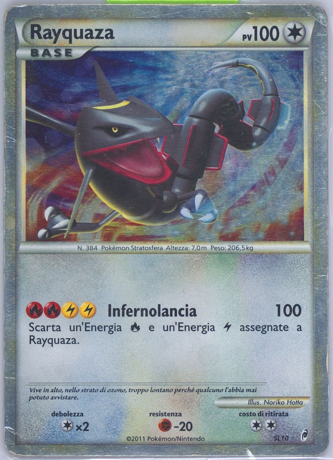 Rayquaza-Holo Italian (SL10) 2011 Pokemon Call of Legends