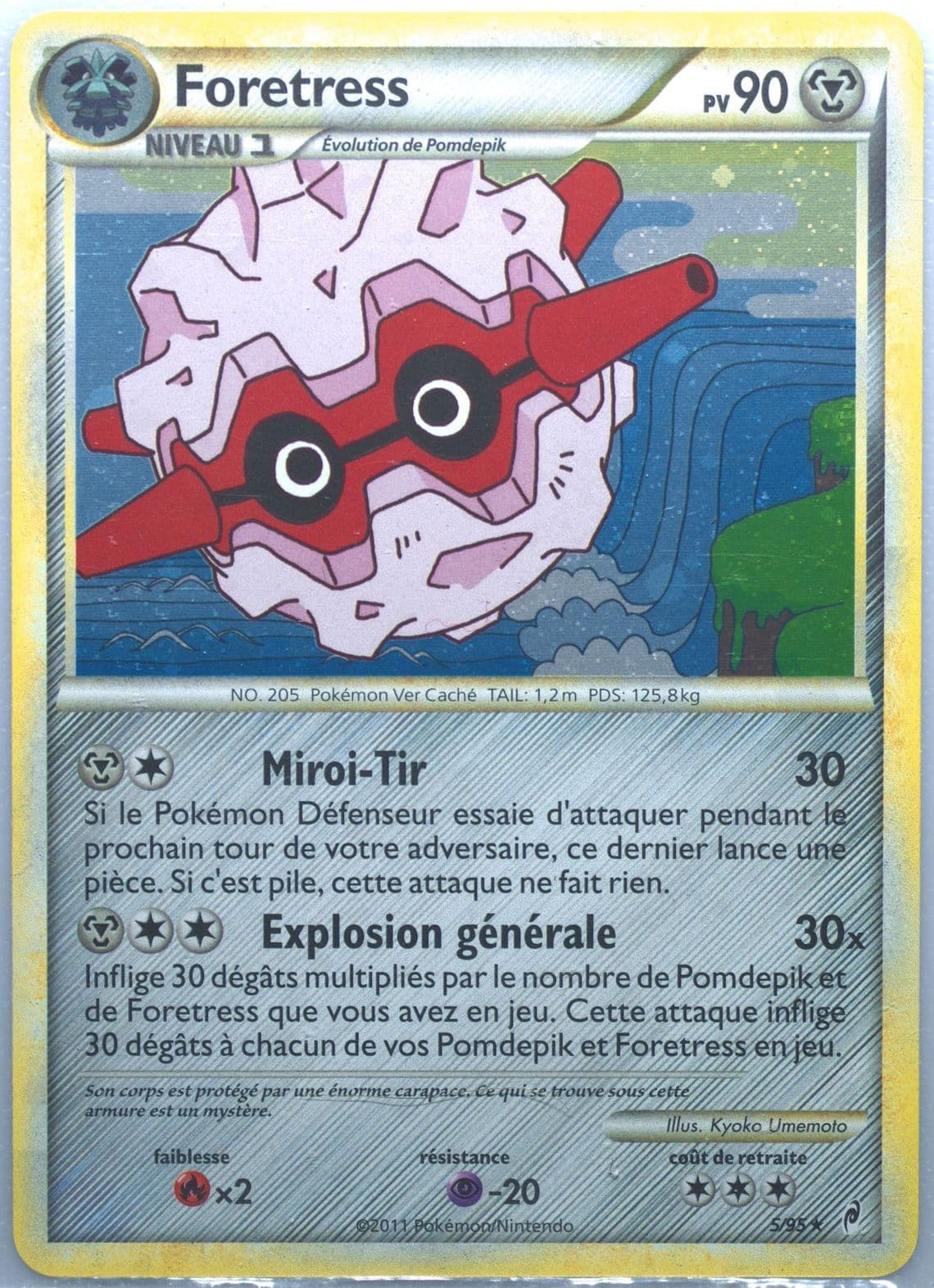 Foretress-Holo French (5) 2011 Pokemon Call of Legends