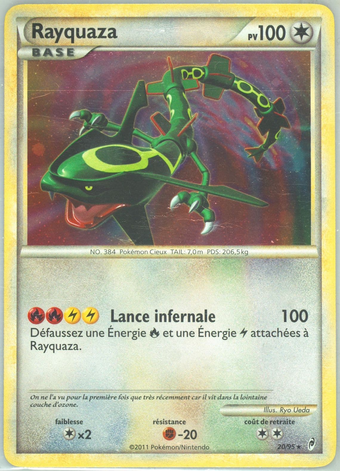 Rayquaza-Holo French (20) 2011 Pokemon Call of Legends