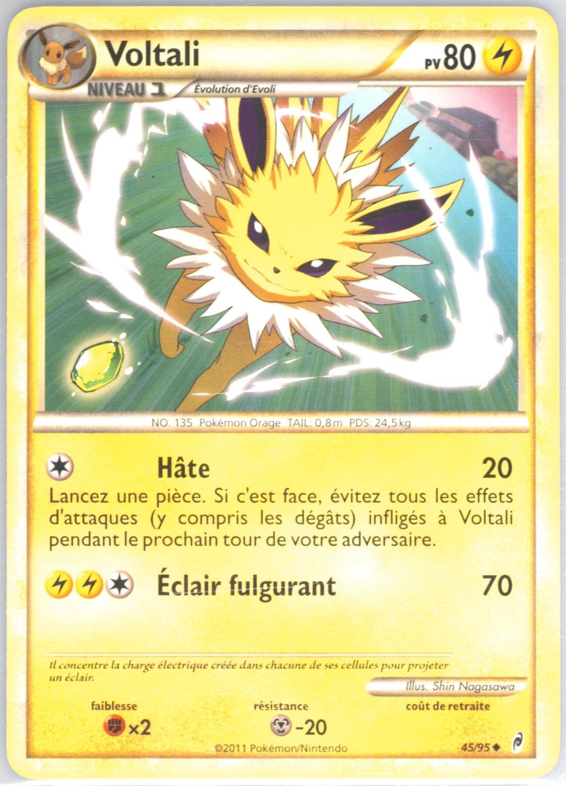Voltali French (45) 2011 Pokemon Call of Legends