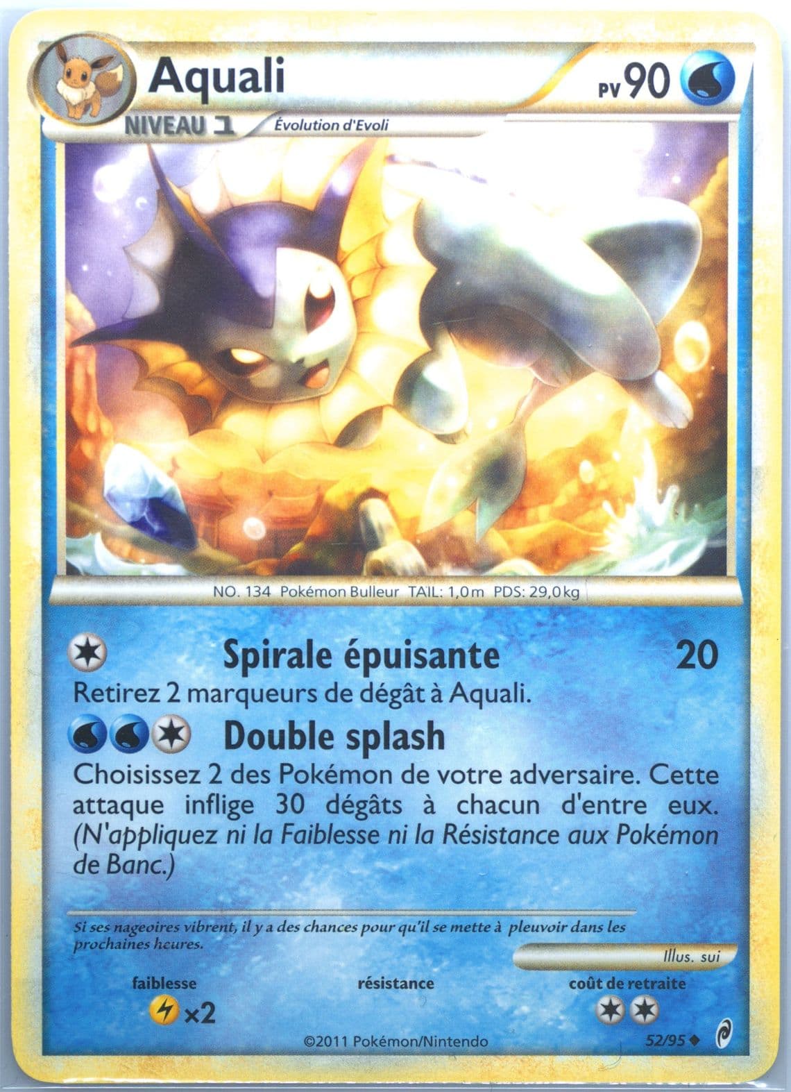 Aquali French (52) 2011 Pokemon Call of Legends