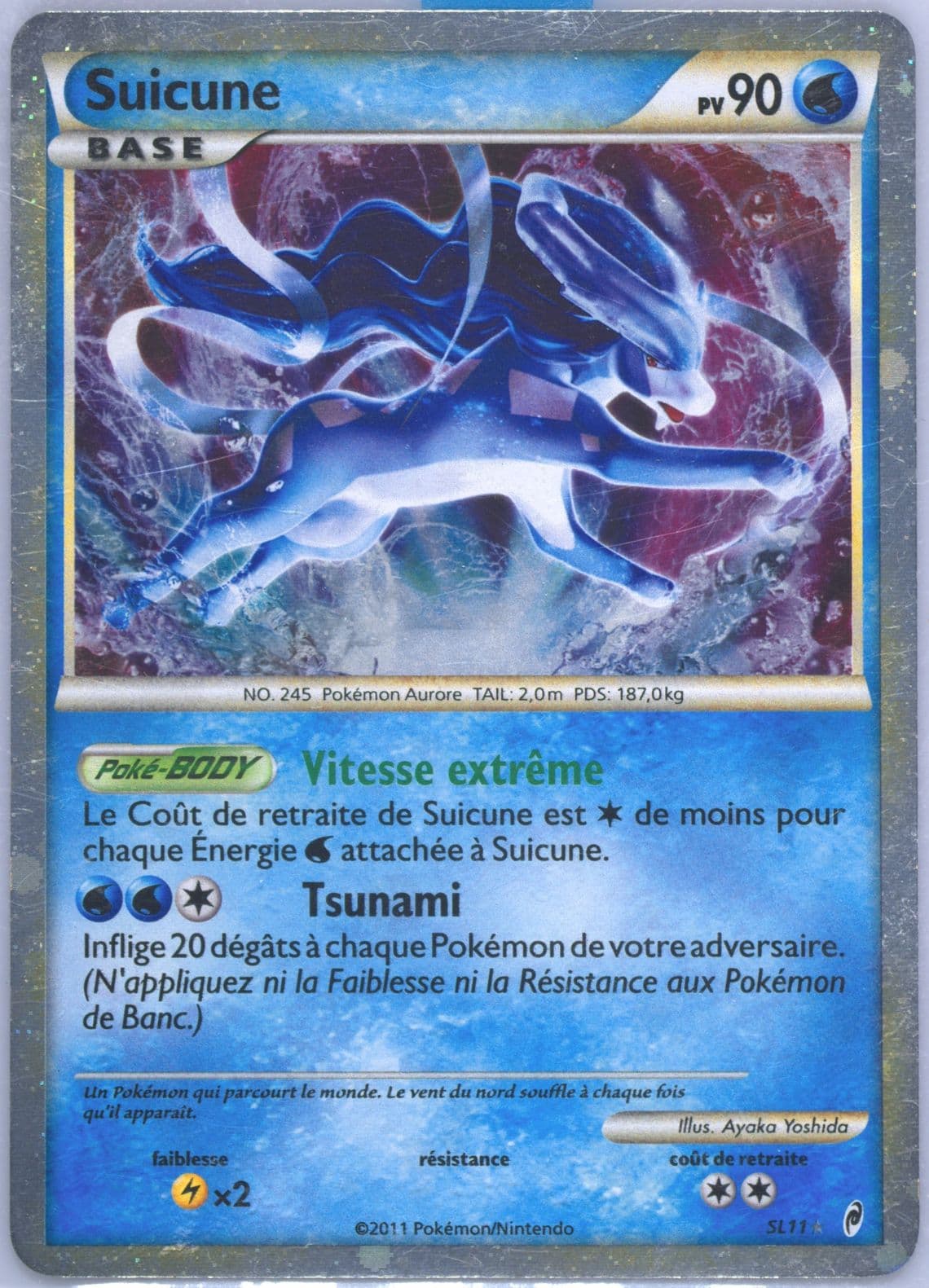 Suicune-Holo French (SL11) 2011 Pokemon Call of Legends
