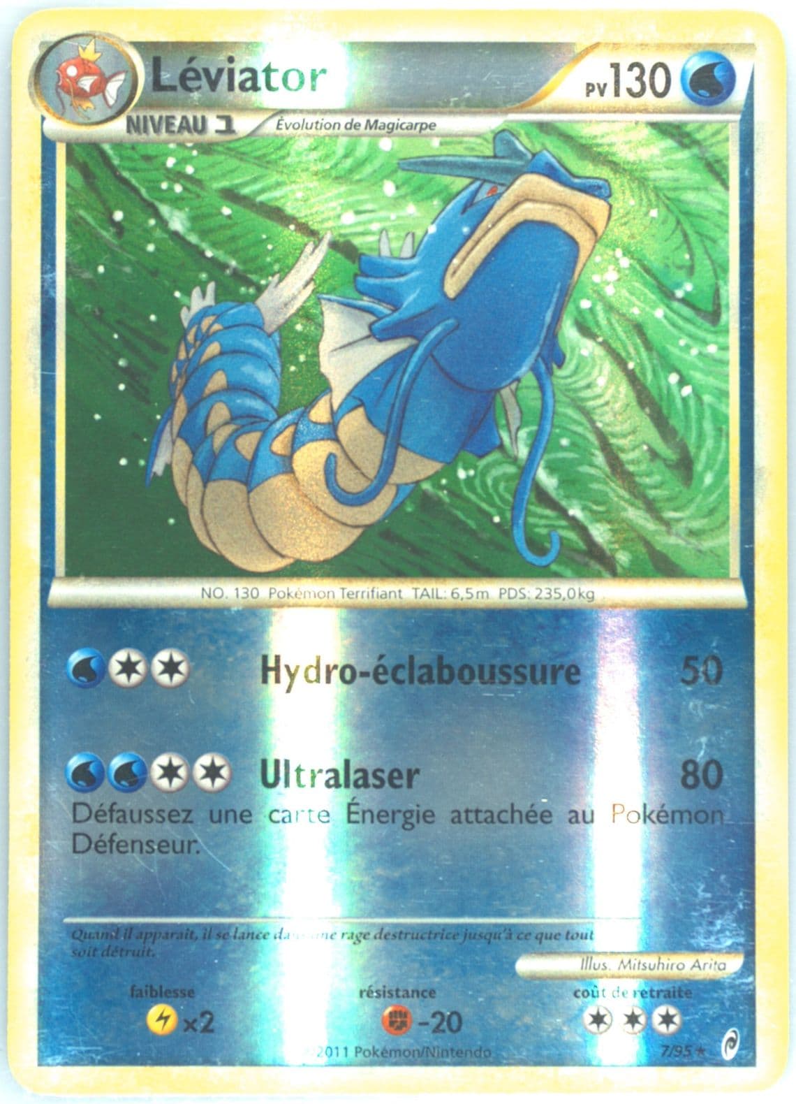 Leviator-Reverse Foil French (7) 2011 Pokemon Call of Legends