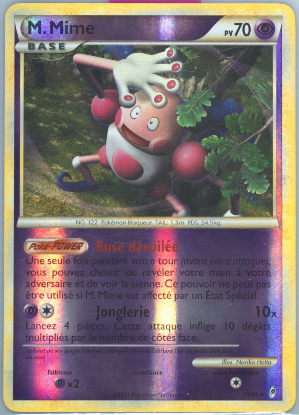 M. Mime-Reverse Foil French (29) 2011 Pokemon Call of Legends