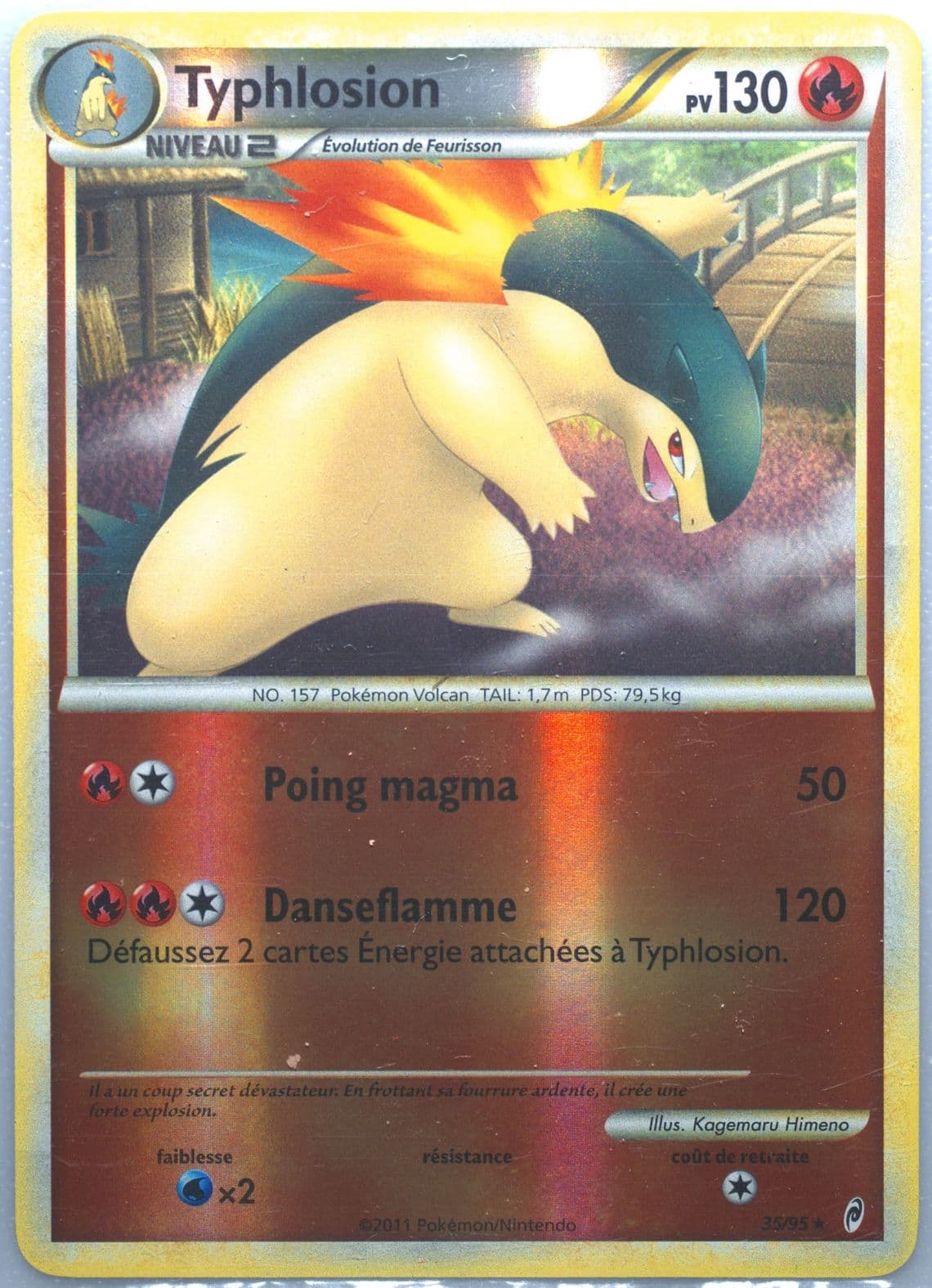 Typhlosion-Reverse Foil French (35) 2011 Pokemon Call of Legends
