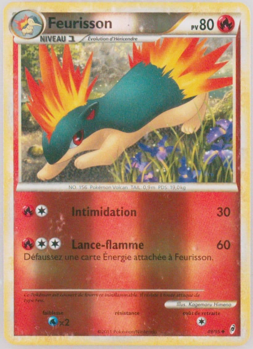 Feurisson-Reverse Foil French (49) 2011 Pokemon Call of Legends