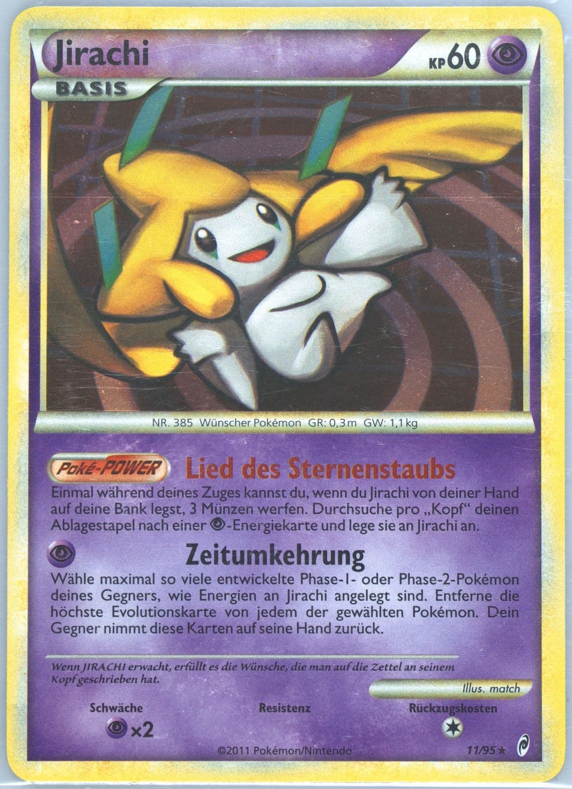 Jirachi-Holo German (11) 2011 Pokemon Call of Legends