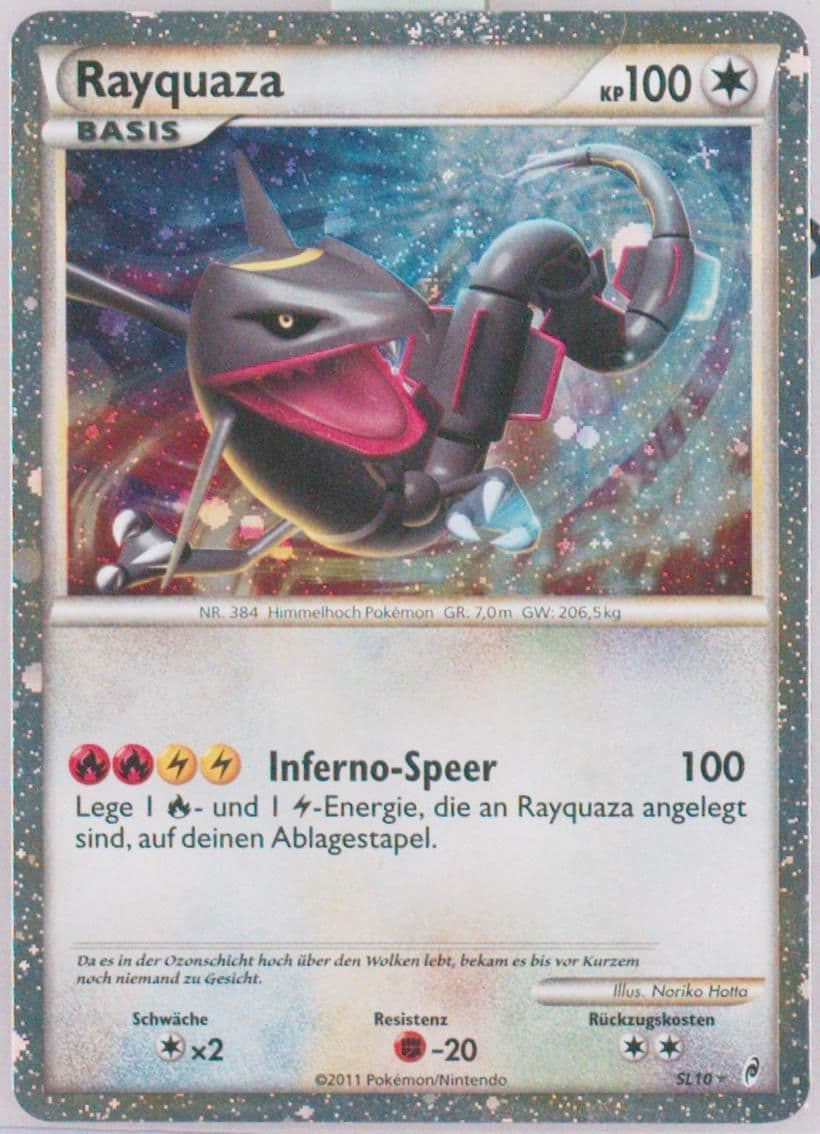 Rayquaza-Holo German (SL10) 2011 Pokemon Call of Legends