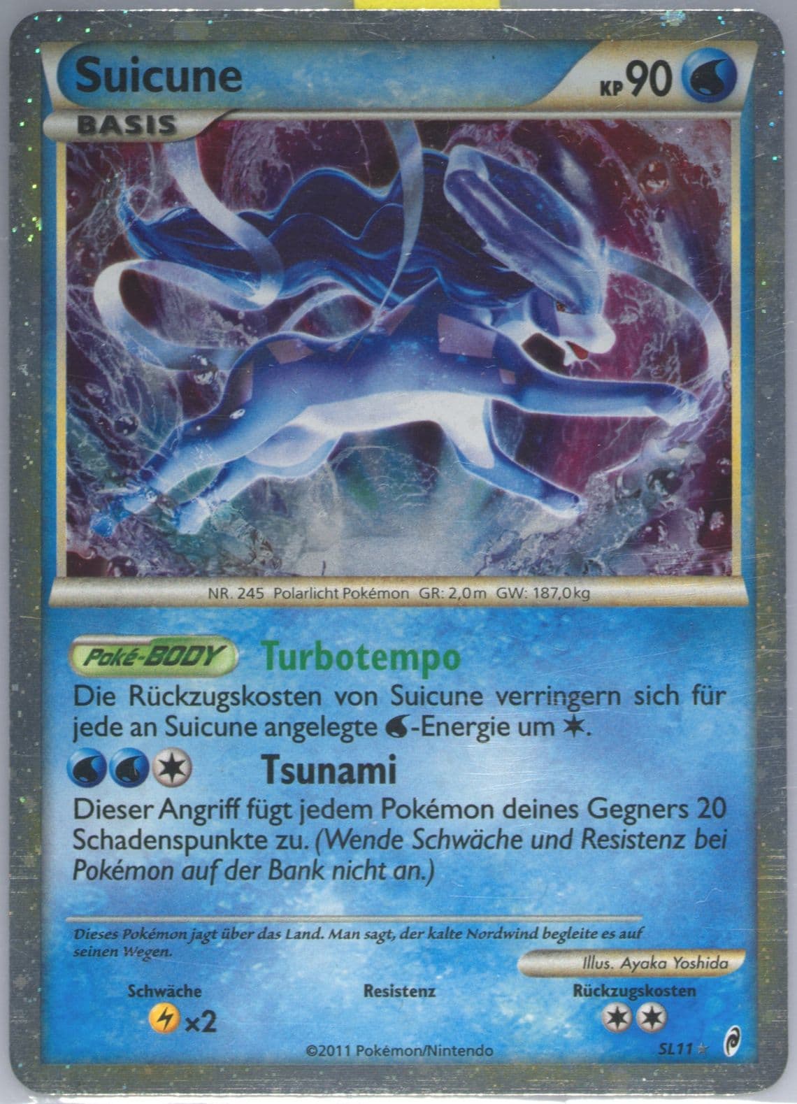 Suicune-Holo German (SL11) 2011 Pokemon Call of Legends
