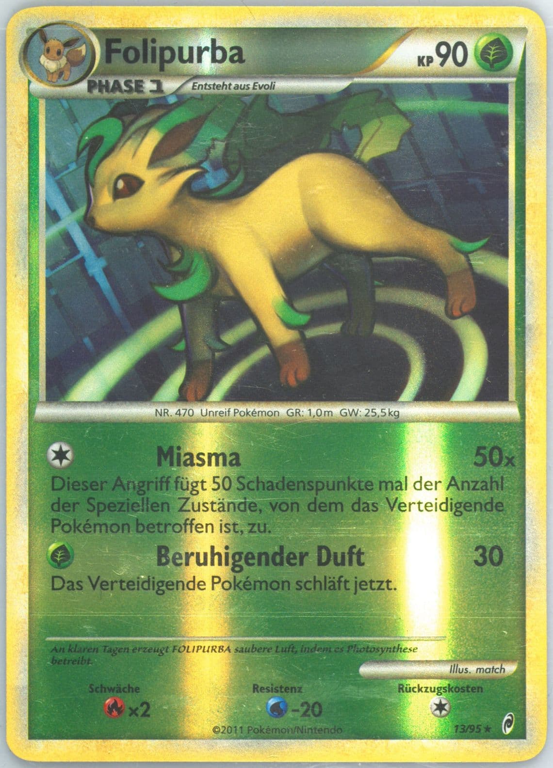 Folipurba-Reverse Foil German (13) 2011 Pokemon Call of Legends