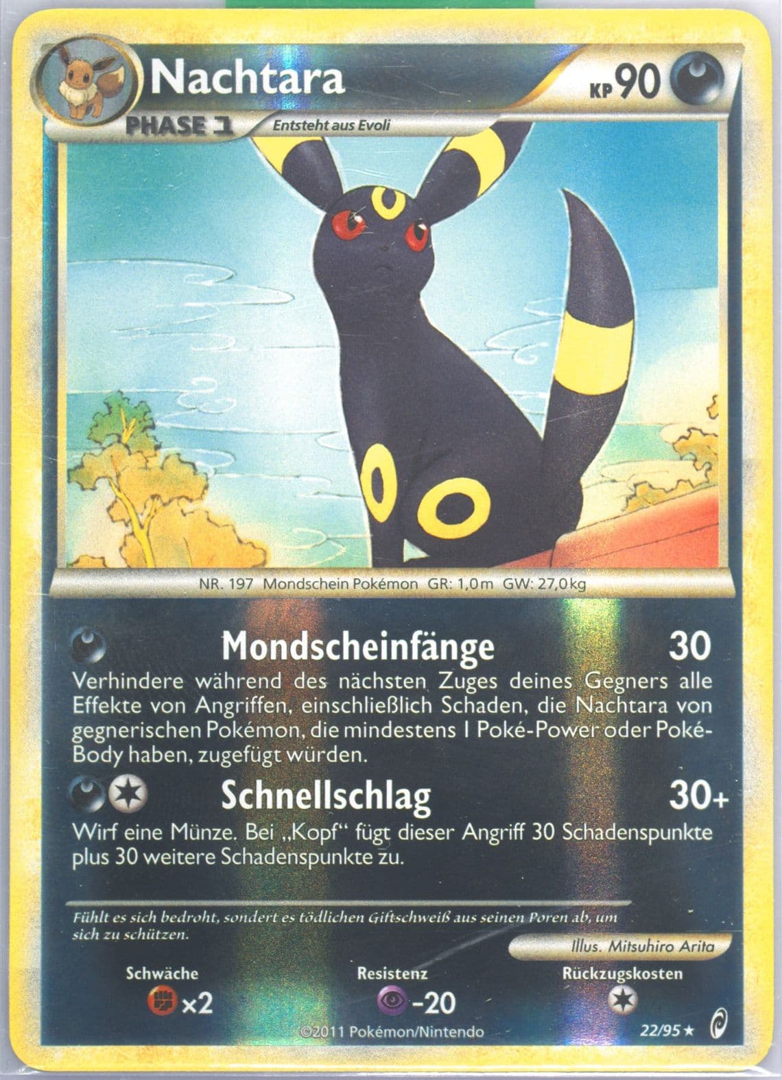 Nachtara-Reverse Foil German (22) 2011 Pokemon Call of Legends