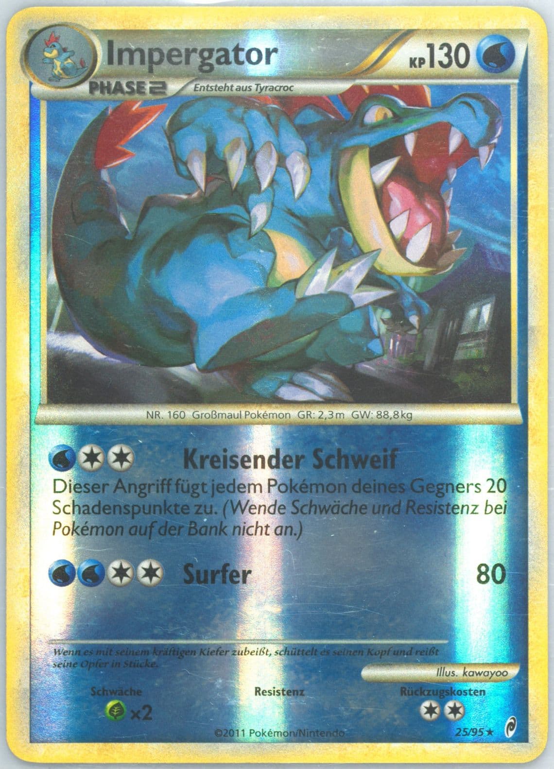 Impergator-Reverse Foil German (25) 2011 Pokemon Call of Legends