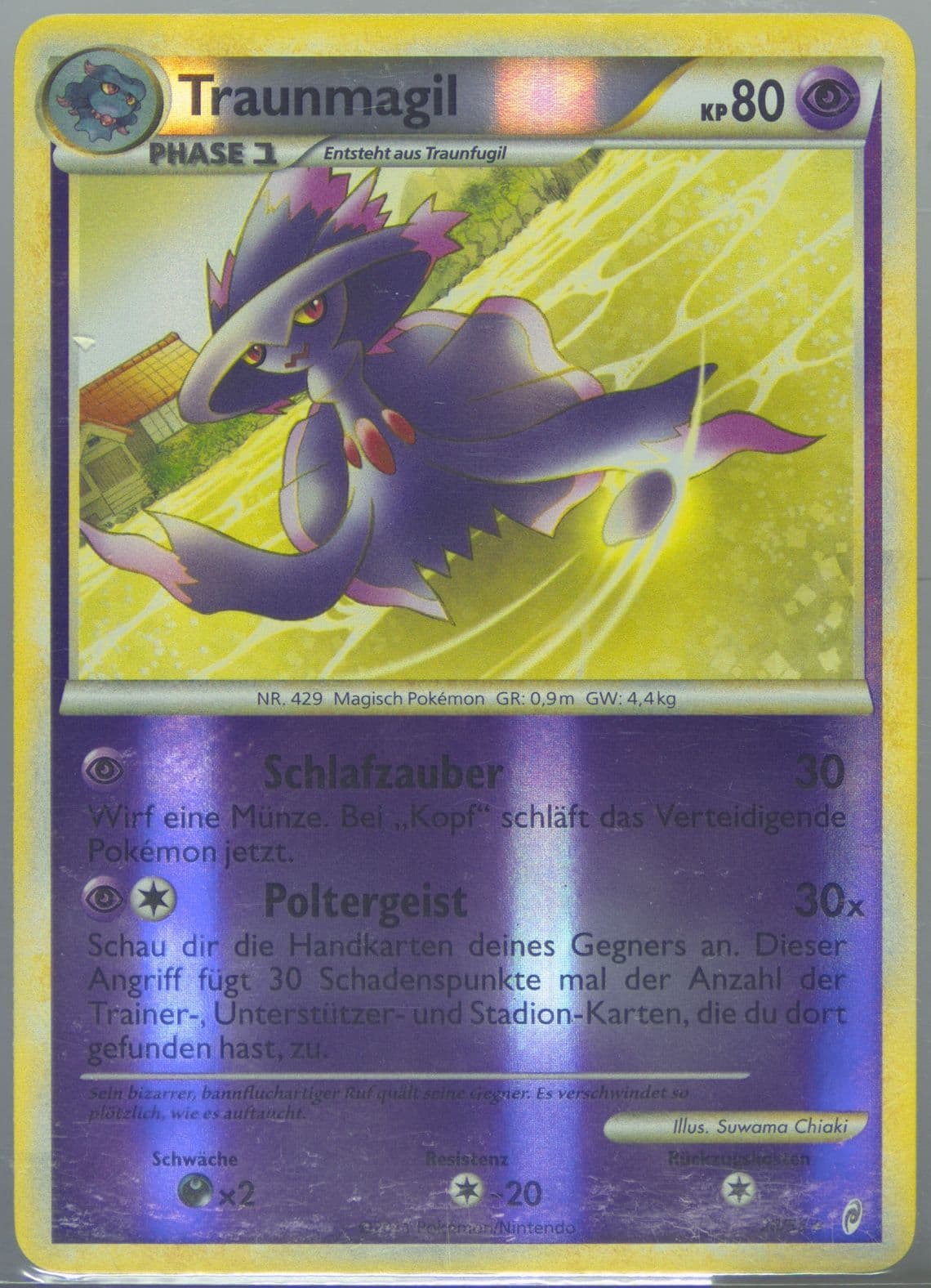 Traunmagil-Reverse Foil German (28) 2011 Pokemon Call of Legends