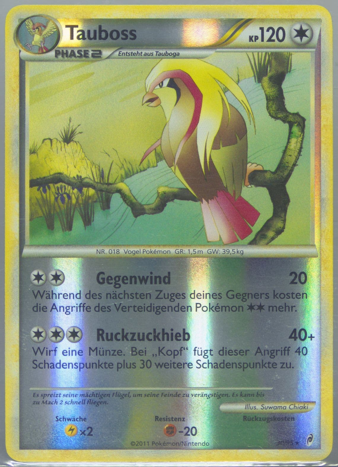 Tauboss-Reverse Foil German (30) 2011 Pokemon Call of Legends