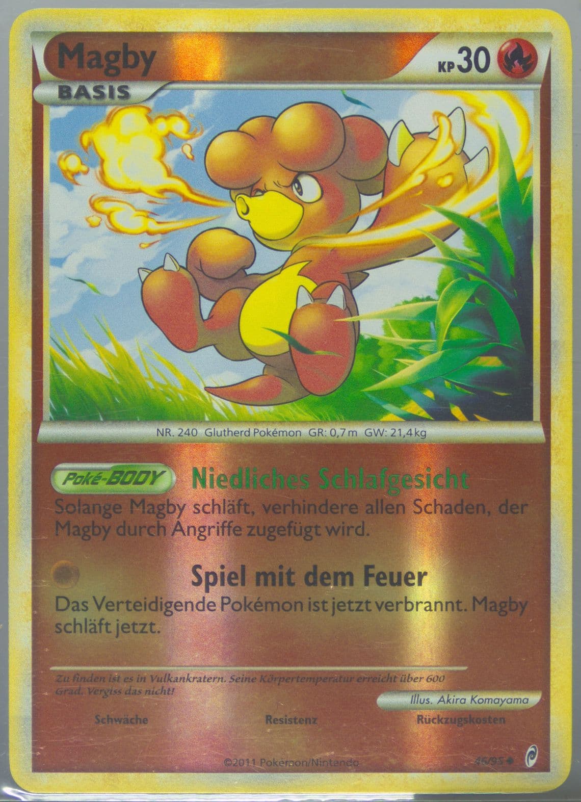 Magby-Reverse Foil German (46) 2011 Pokemon Call of Legends