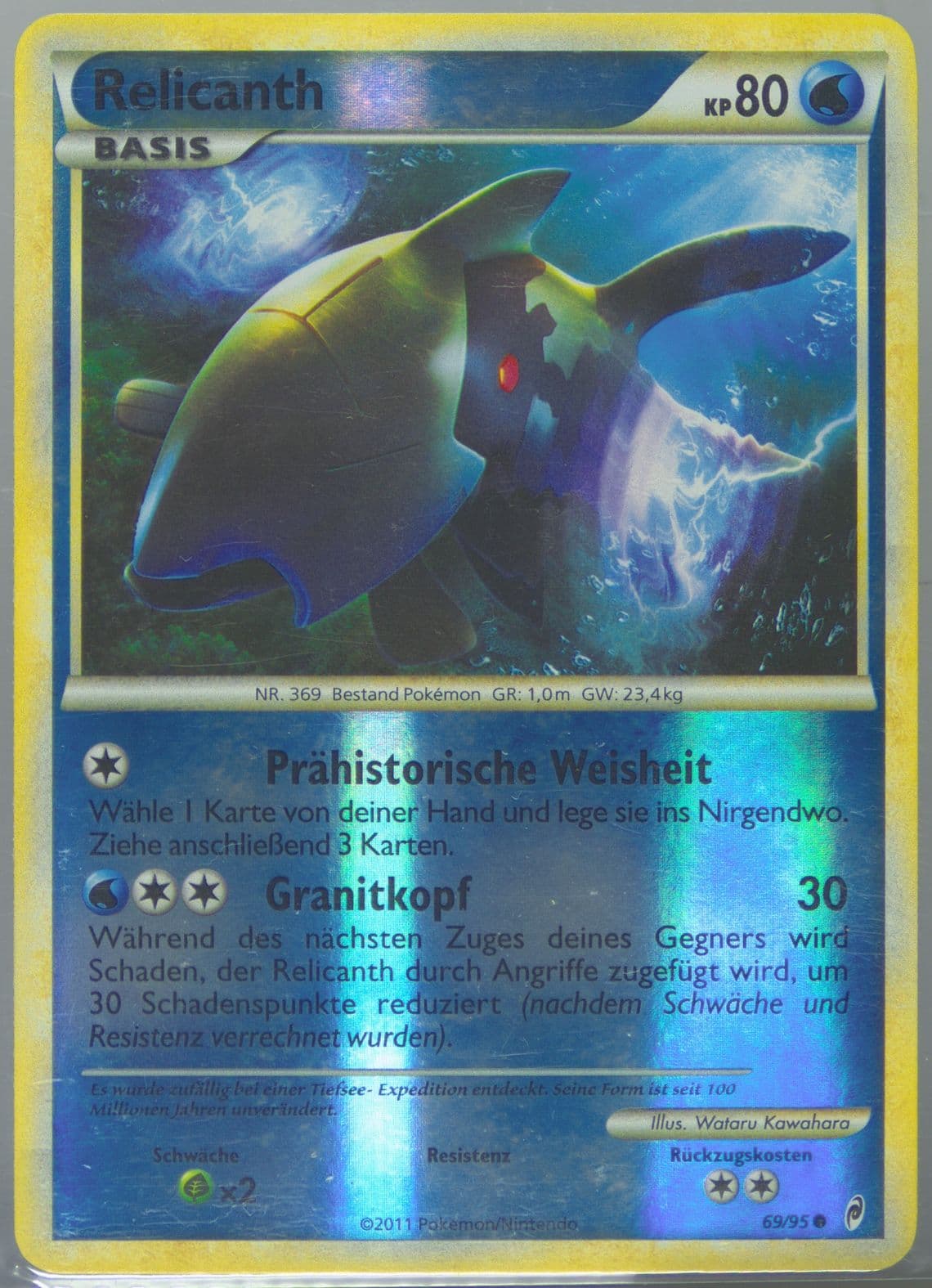Relicanth-Reverse Foil German (69) 2011 Pokemon Call of Legends