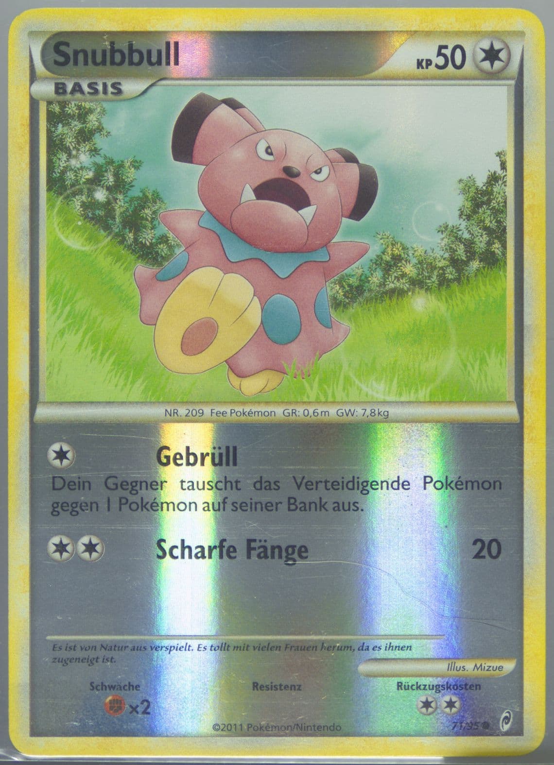 Snubbull-Reverse Foil German (71) 2011 Pokemon Call of Legends