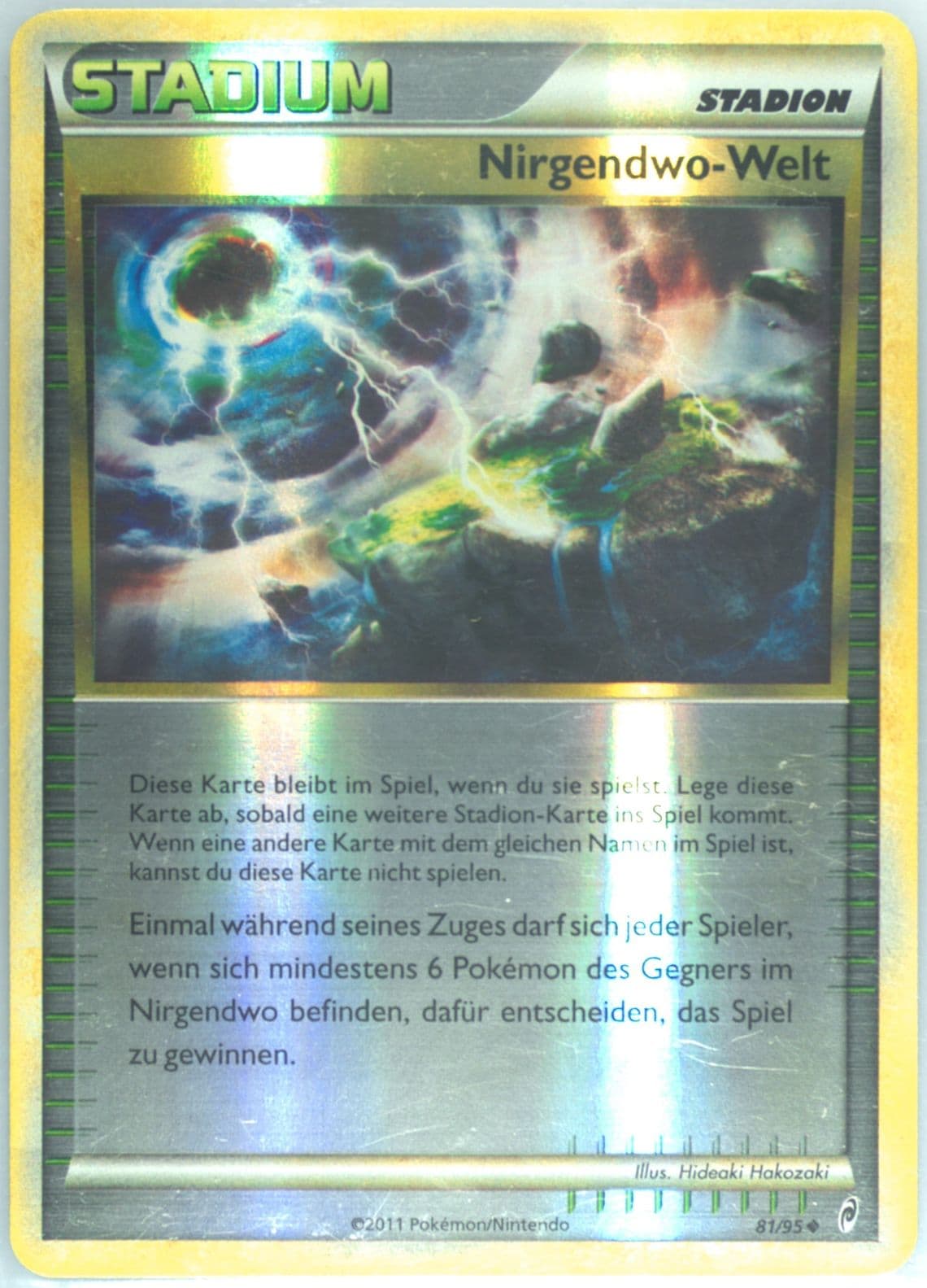 Nirgendwo-Welt-Reverse Foil German (81) 2011 Pokemon Call of Legends