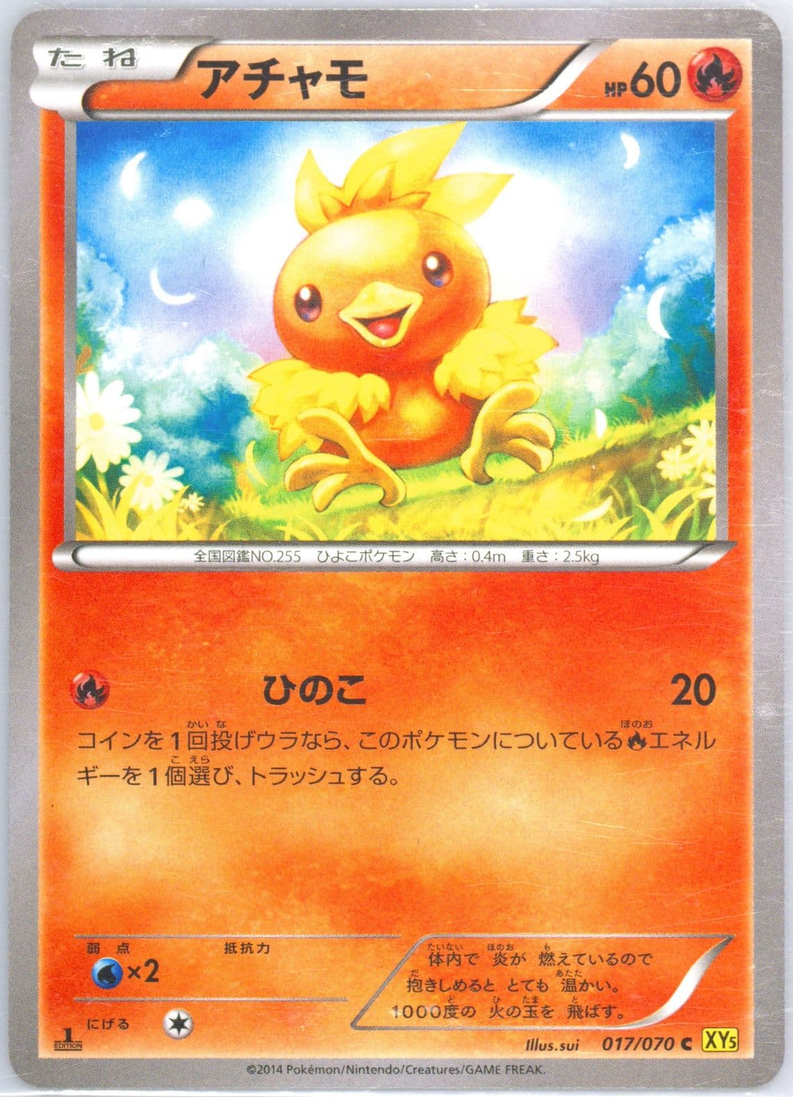 Torchic 1st Edition (017) 2014 Pokemon Japanese XY Gaia Volcano