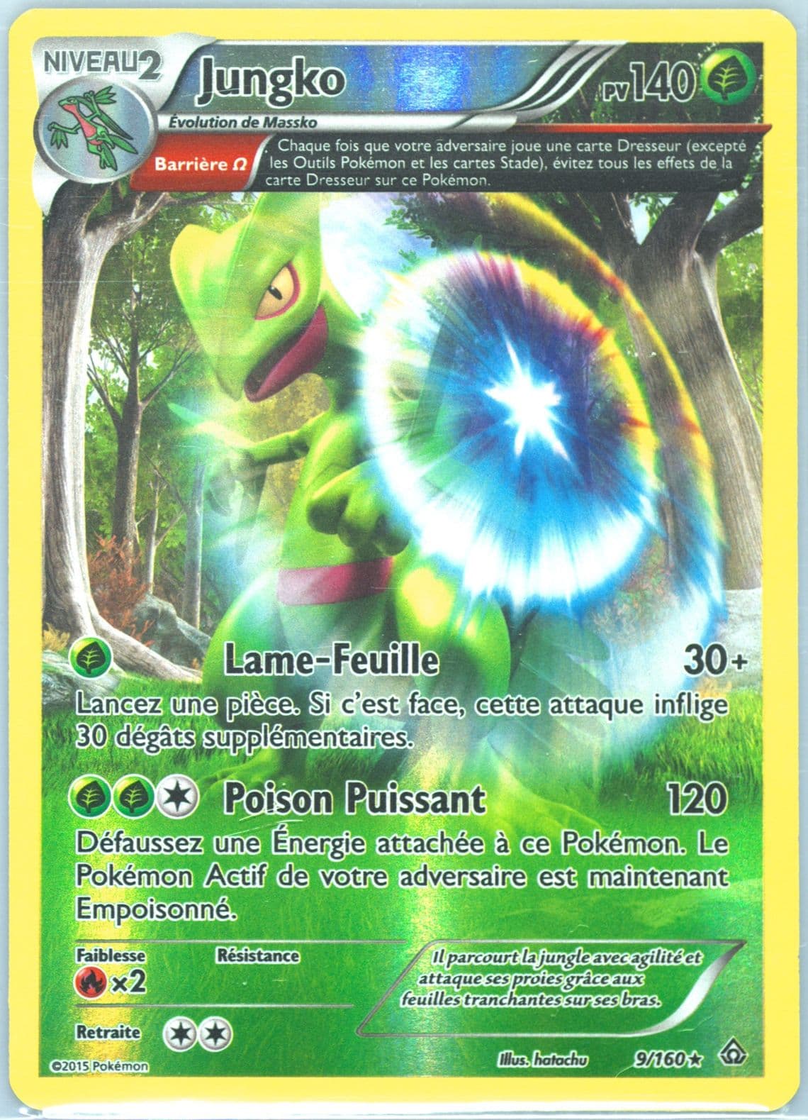 Jungko-Reverse Foil French (9) 2015 Pokemon XY Primal Clash