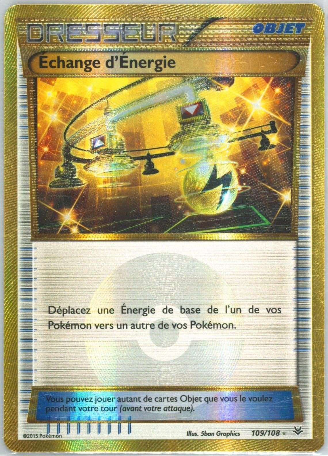 Echange D'Energie French (109) 2015 Pokemon XY Roaring Skies